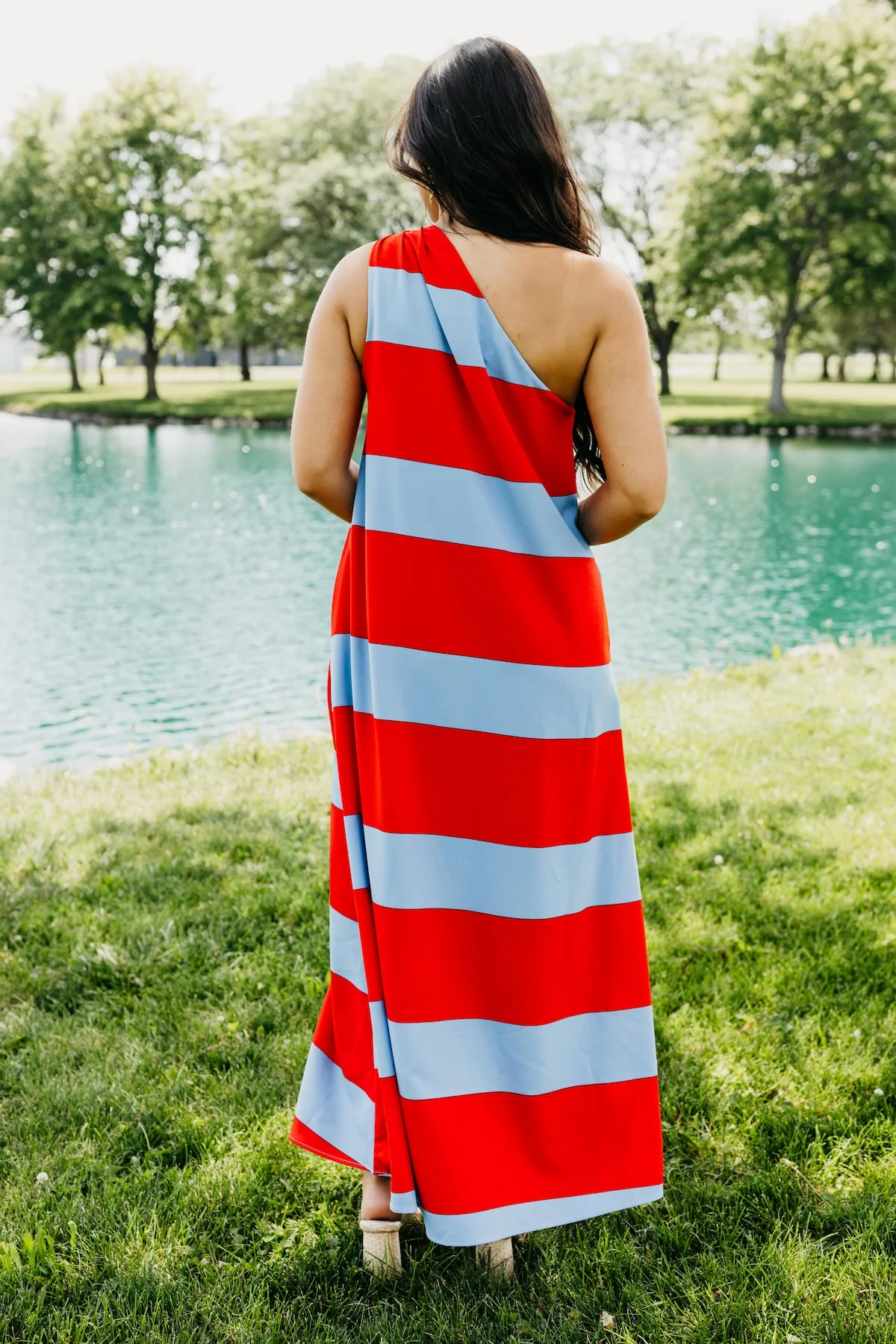 The Edith One Shoulder Maxi Dress - Image 8
