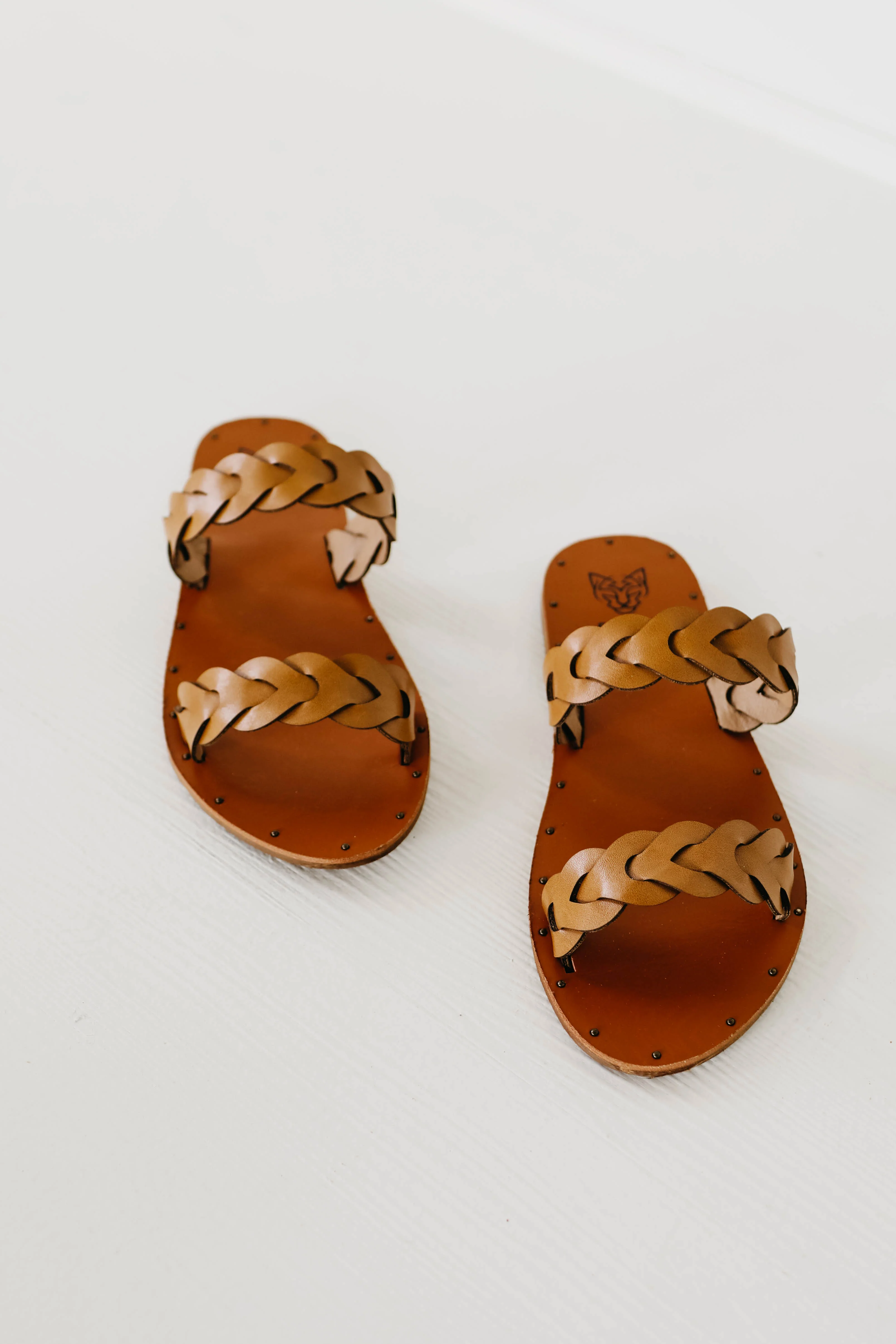 The Eli Braided Sandal - Camel - Image 3