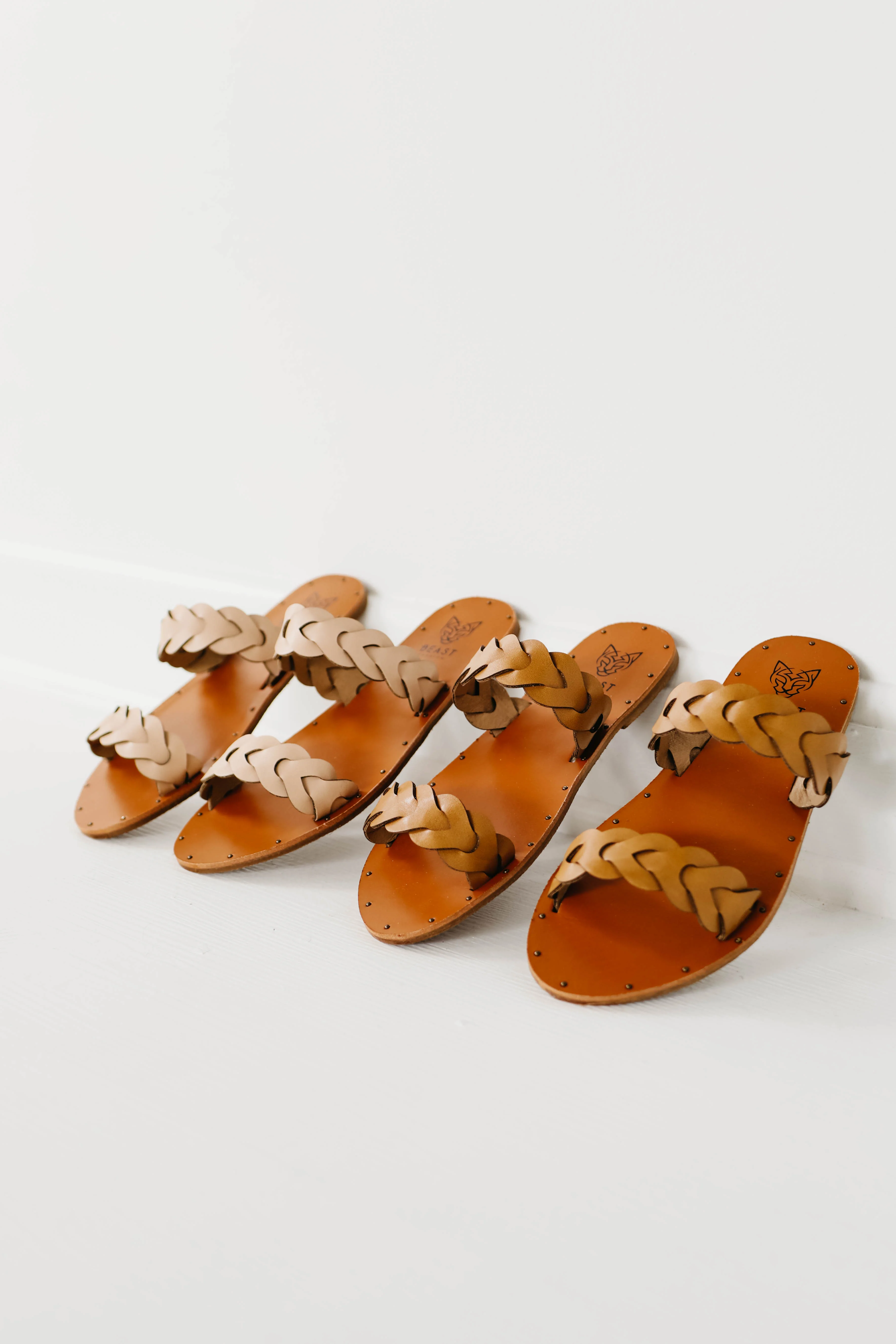The Eli Braided Sandal - Camel - Image 4