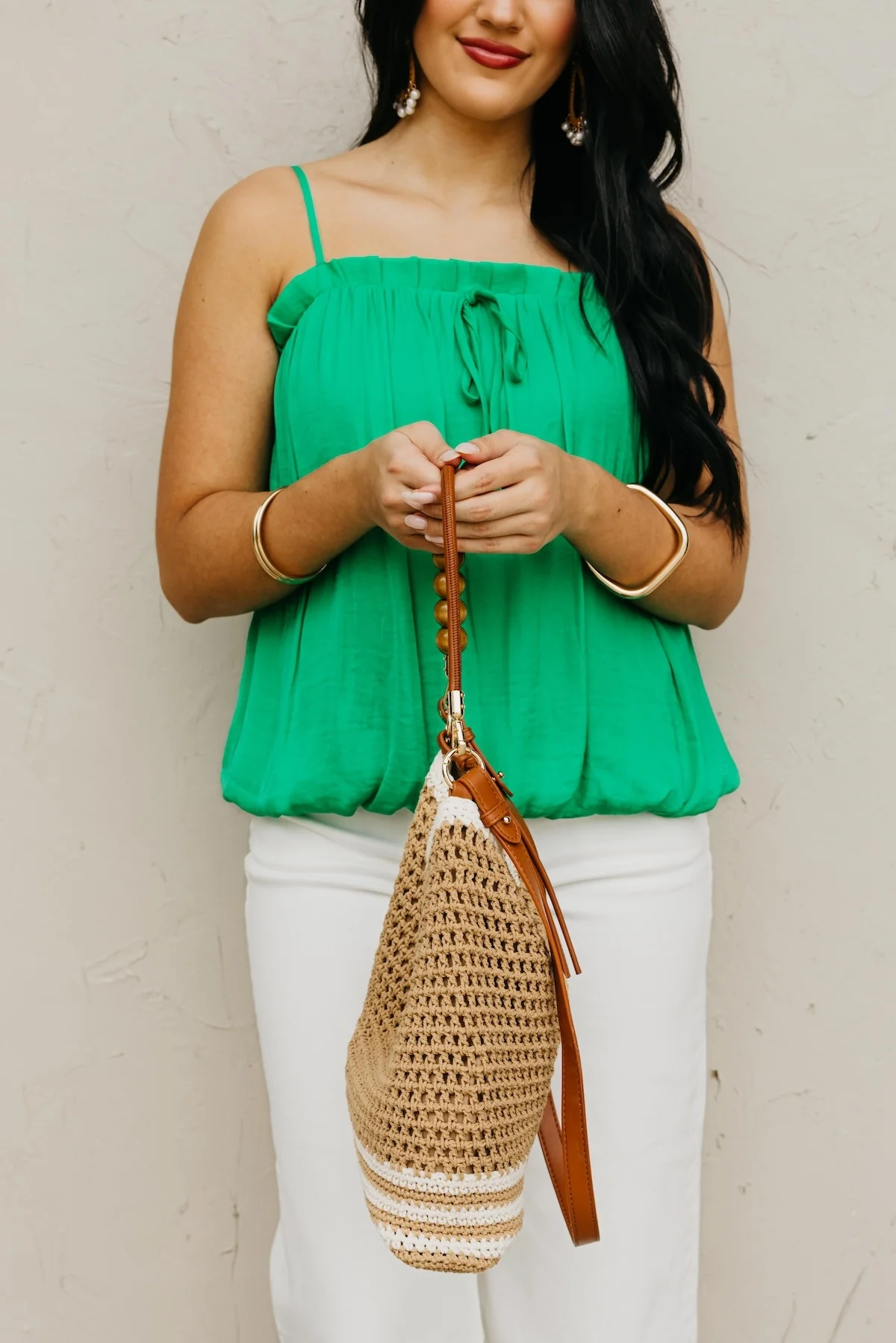 The Elia Crochet Crossbody Tote Bag - Image 3