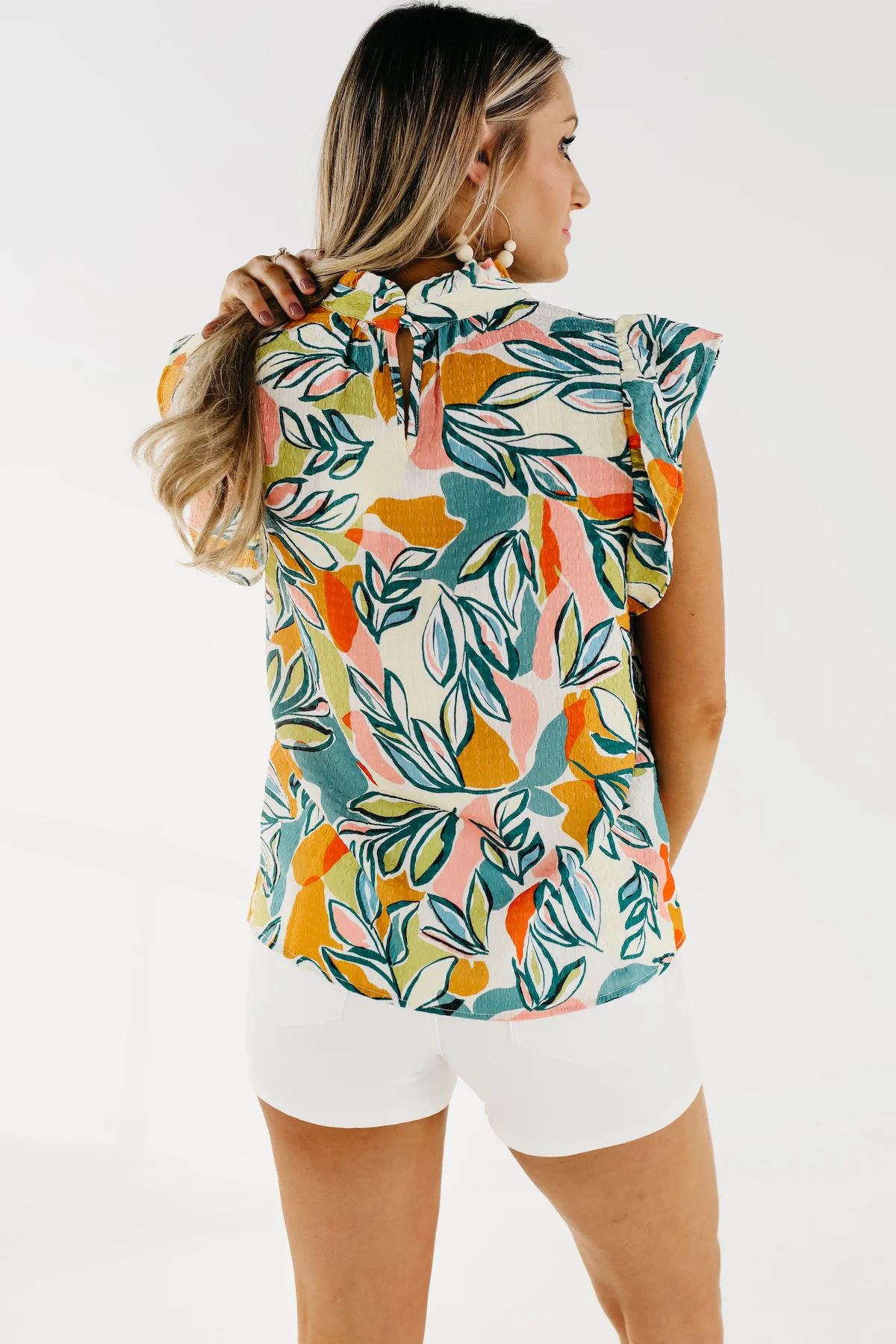The Eliana Flutter Sleeve Top - FINAL SALE - Image 8