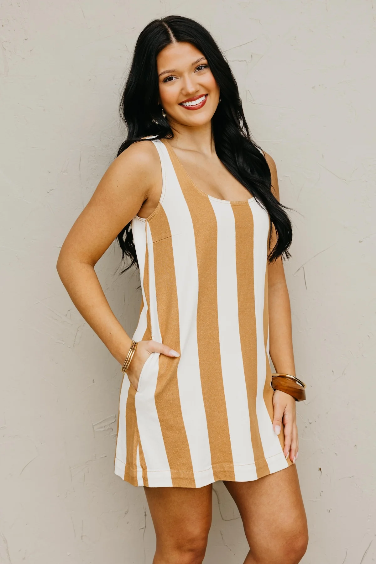 The Elise Striped Tank Mini Dress - Image 5