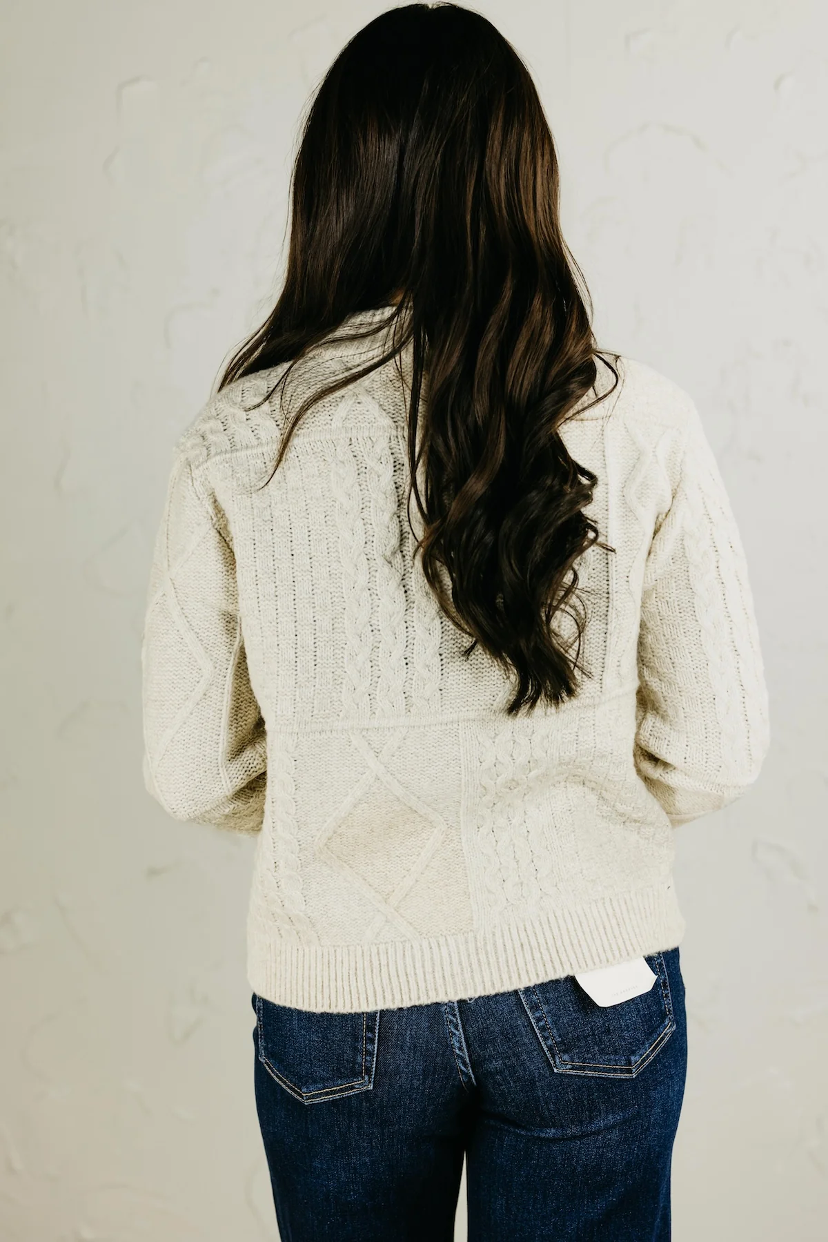 The Ella Zippered Cable Knit Sweater - Image 7