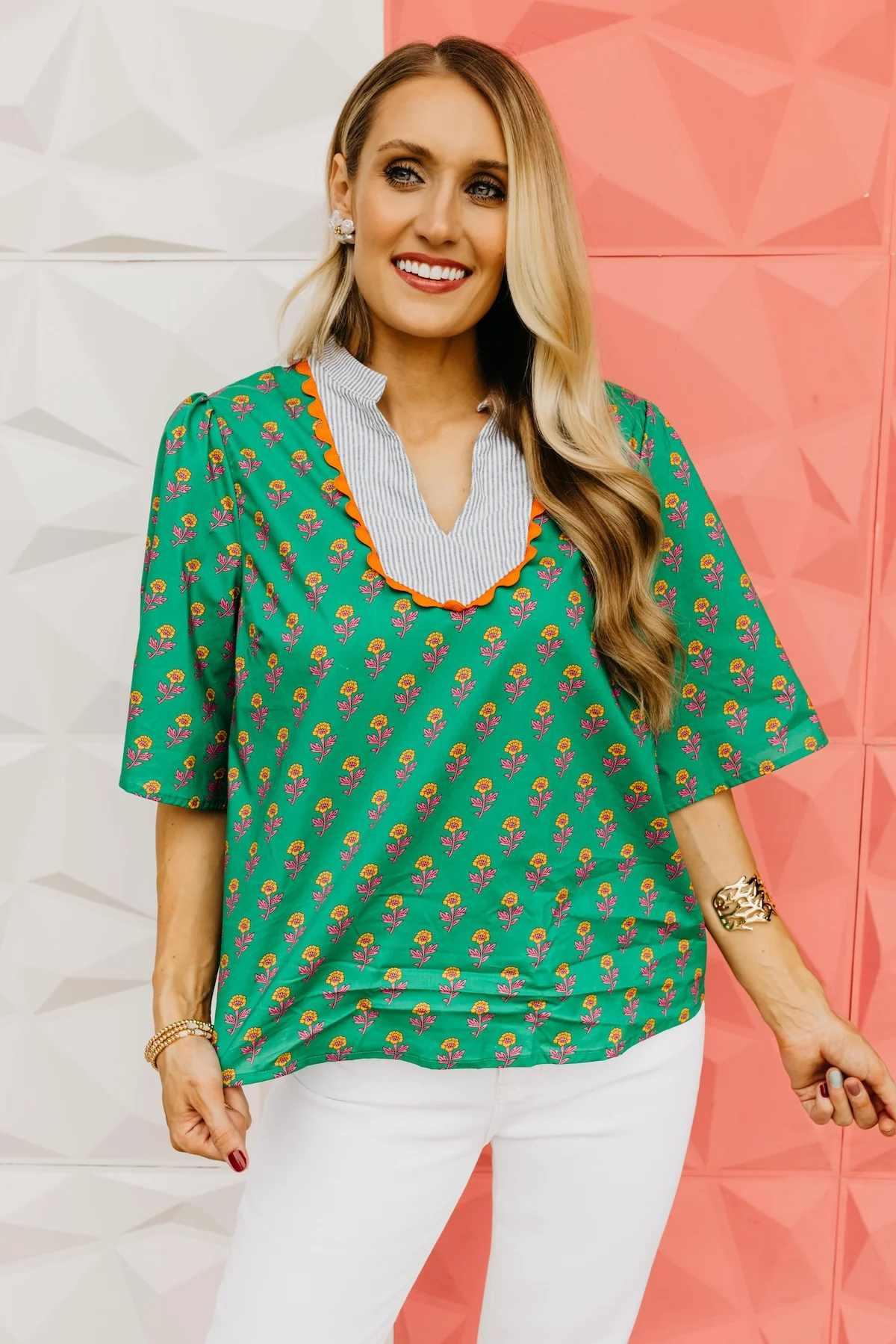 The Ellie Wavy Trim Top - Image 9
