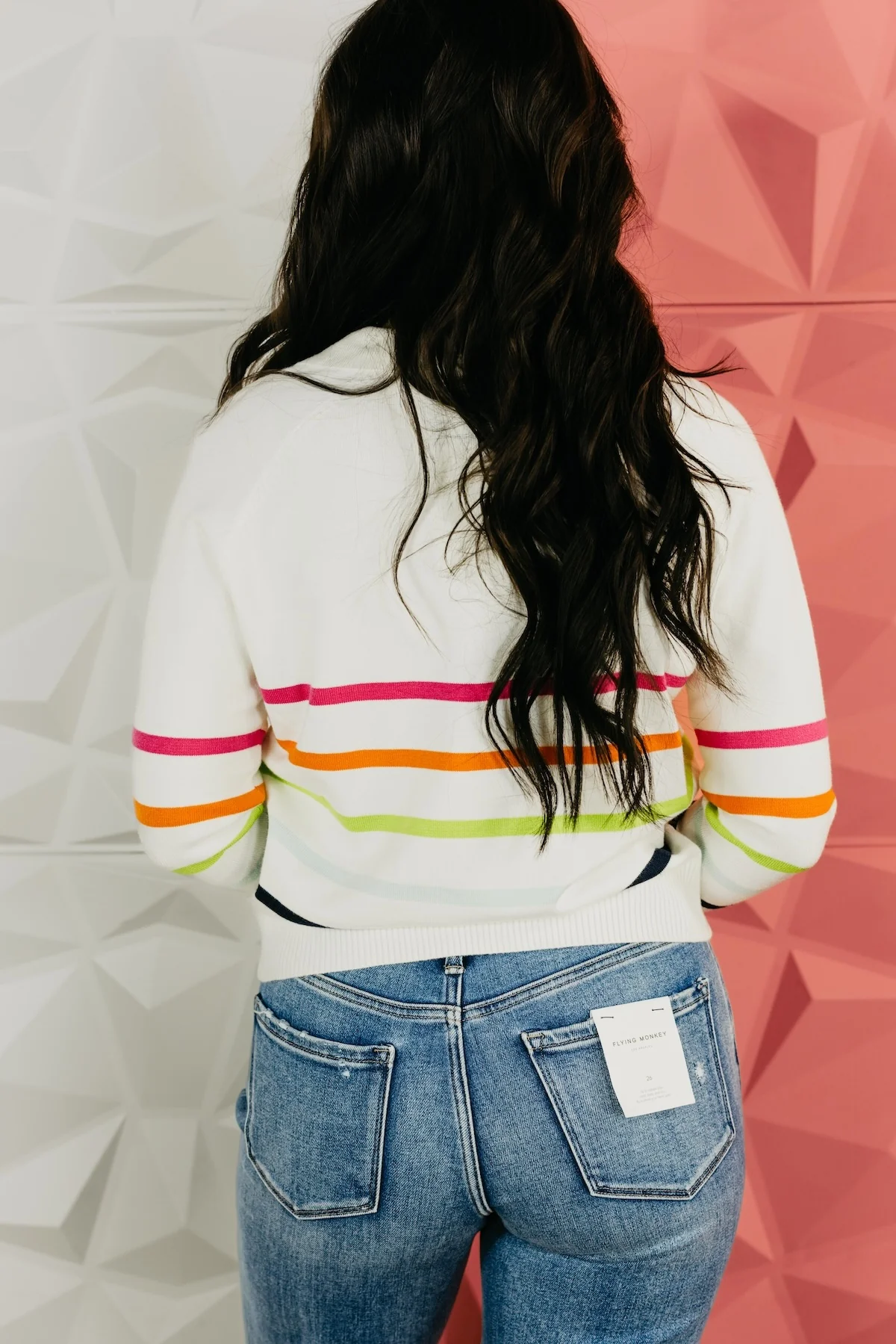 The Ellis Collared Striped Sweater - Image 8