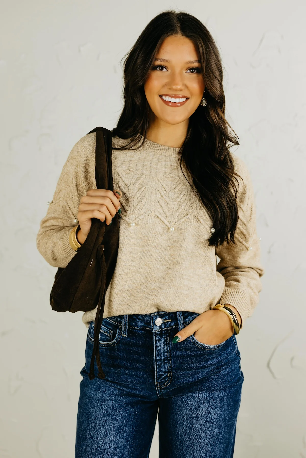 The Emerson Pearl Pullover Sweater