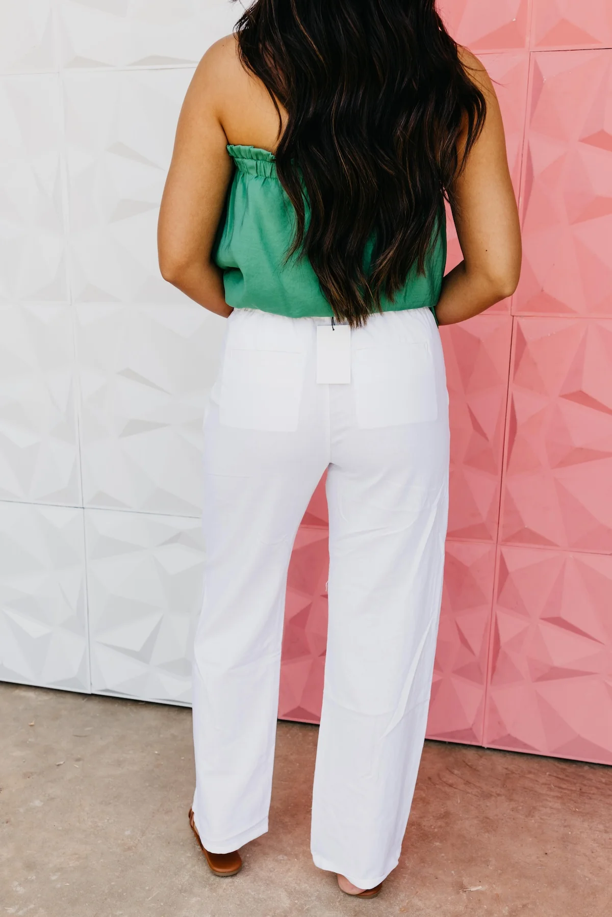 The Emersyn Wide Leg Linen Trouser - Image 4