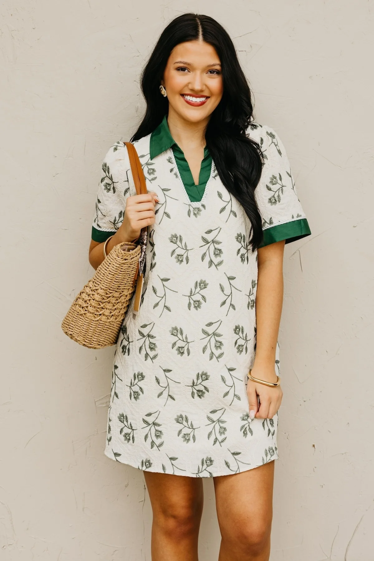 The Eric Embroidered Mini Dress