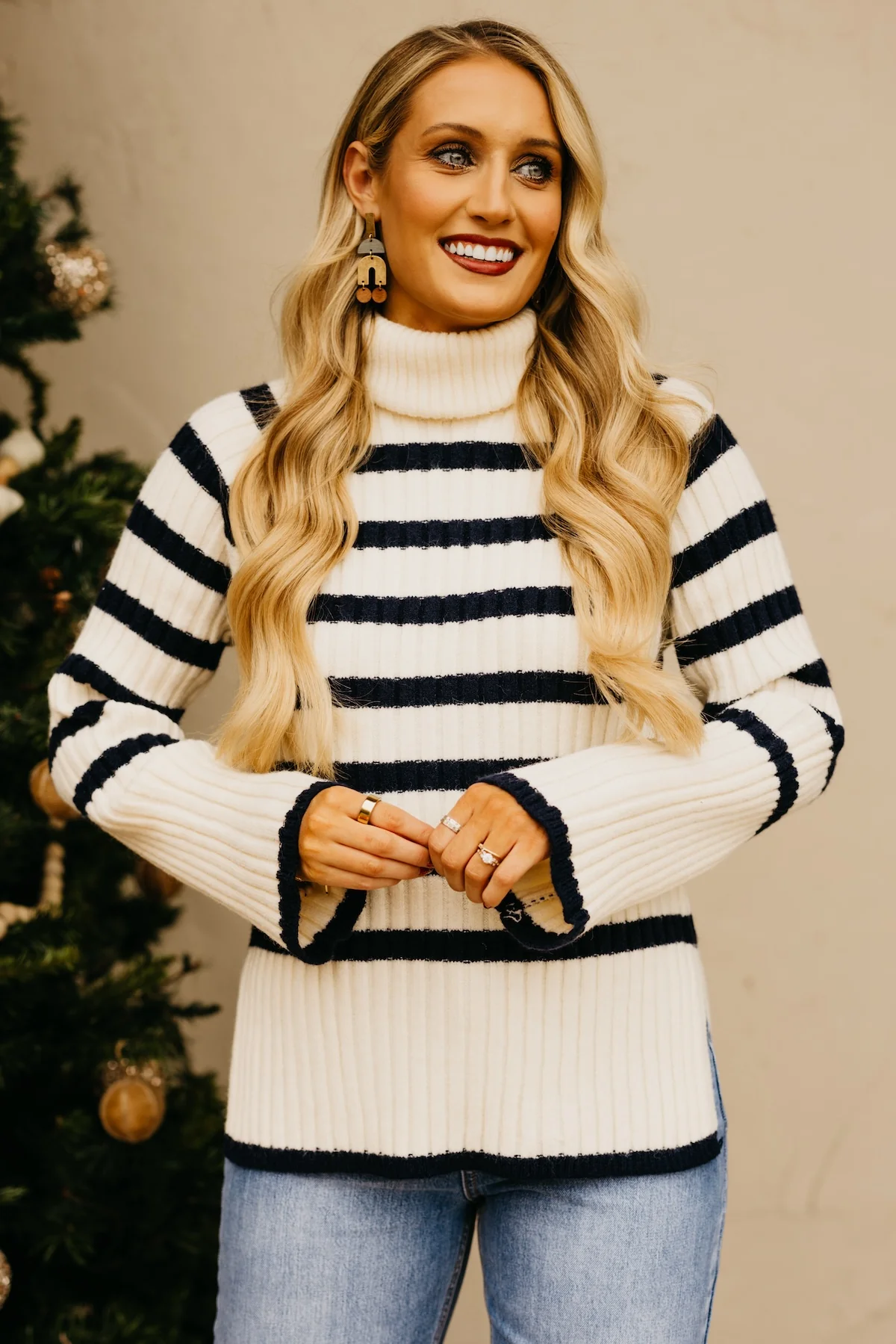 The Ernie Turtleneck Striped Sweater - Image 6