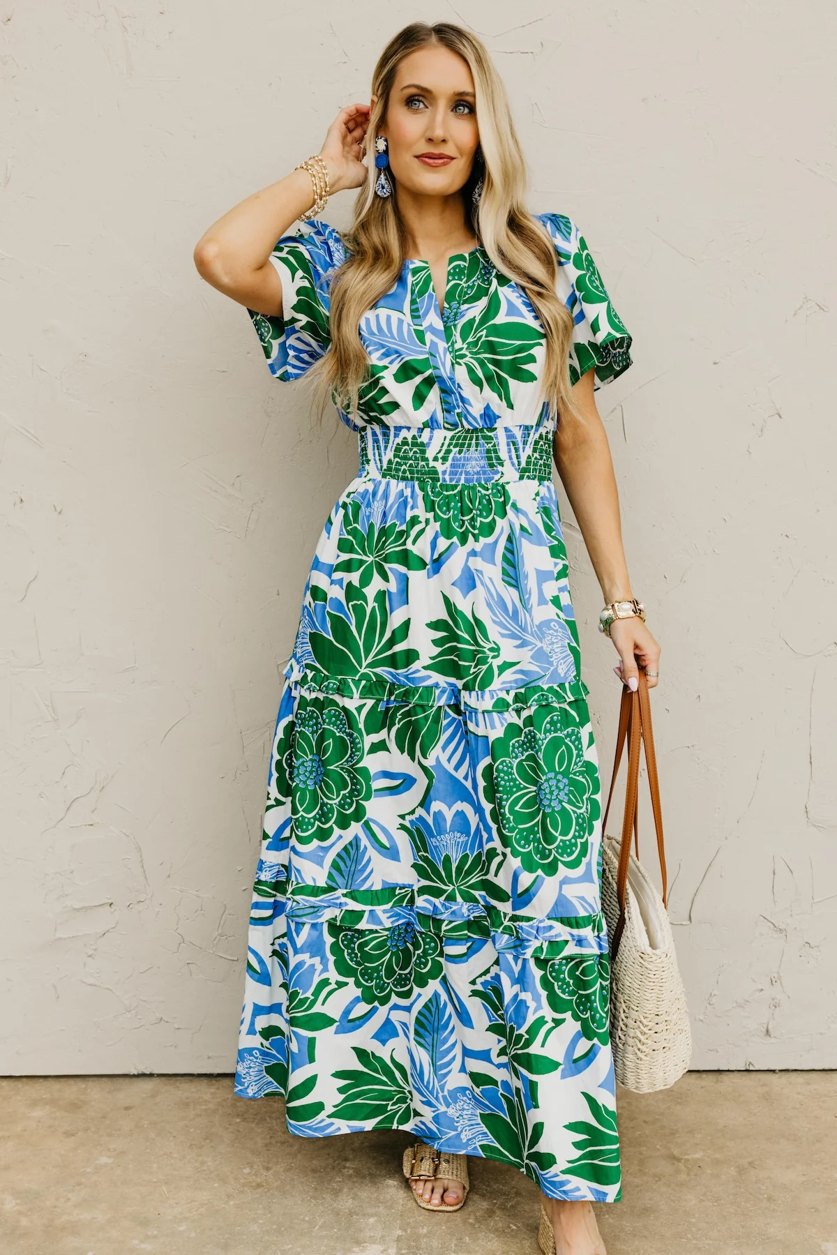 The Everleigh Floral Tiered Maxi Dress