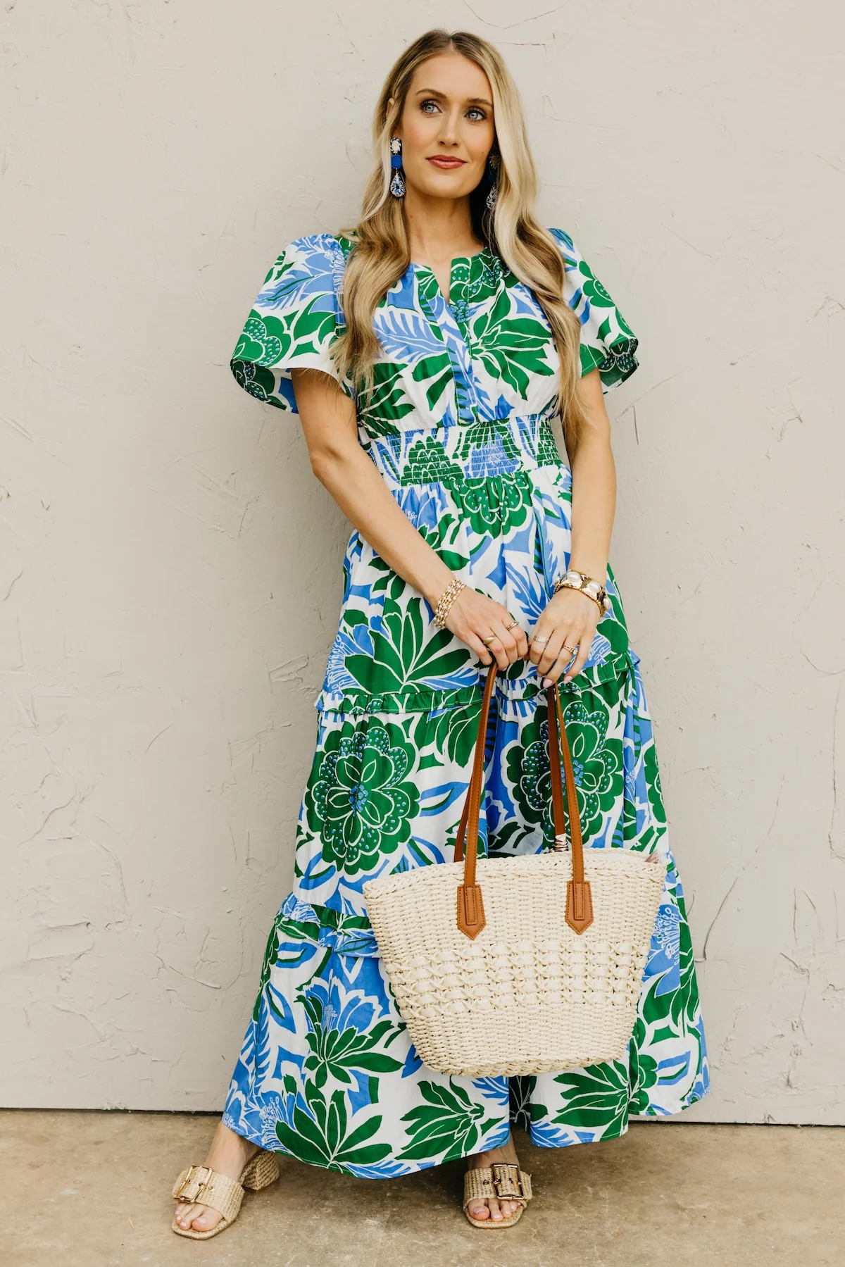 The Everleigh Floral Tiered Maxi Dress - Image 5