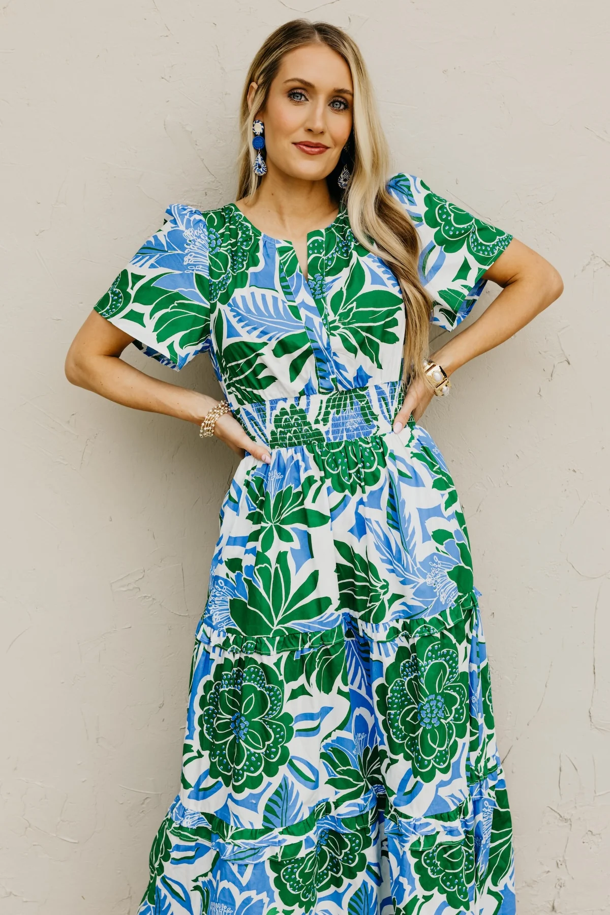 The Everleigh Floral Tiered Maxi Dress - Image 6