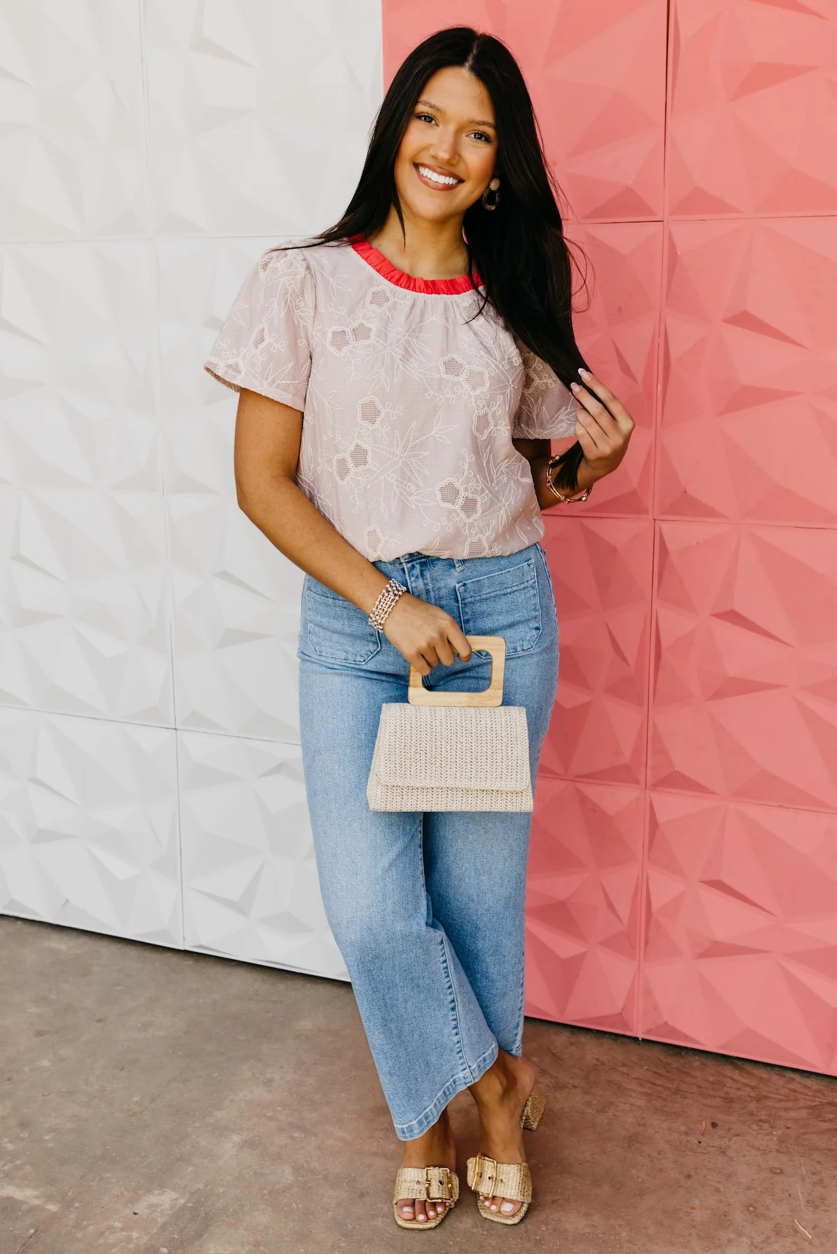 The Evie Floral Embroidered Top - Image 2