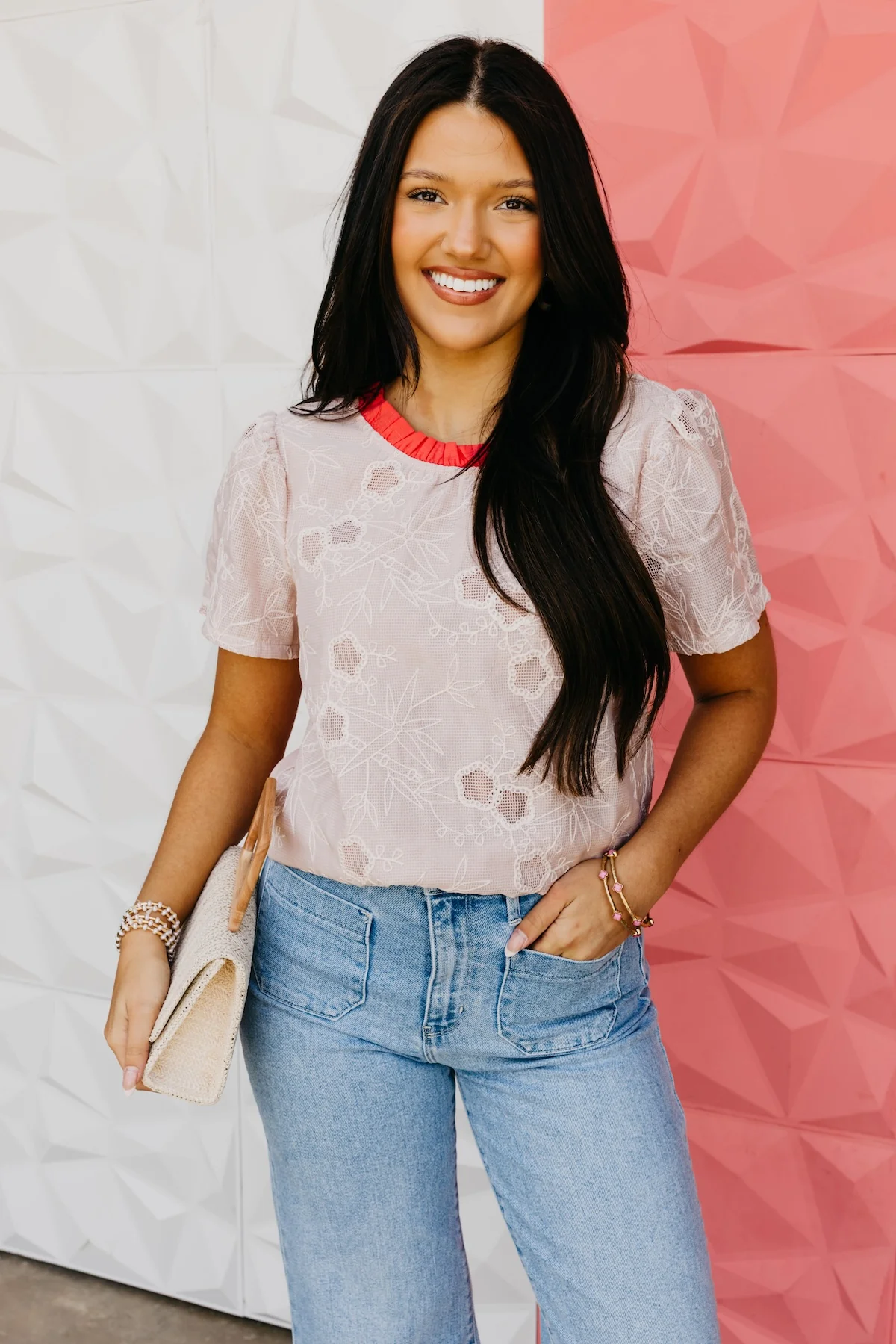 The Evie Floral Embroidered Top - Image 5