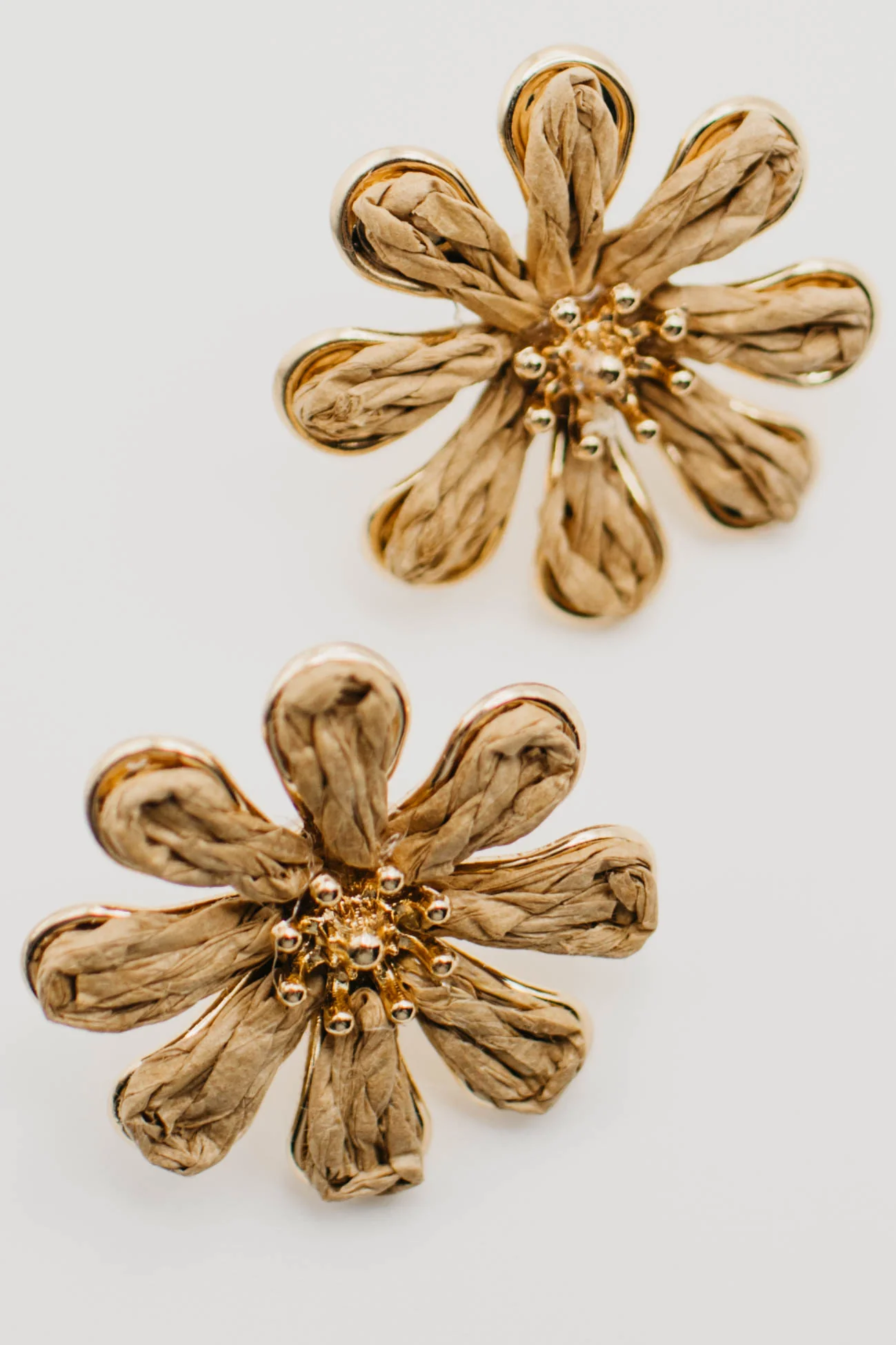 The Fallon Raffia Flower Earring - Image 2