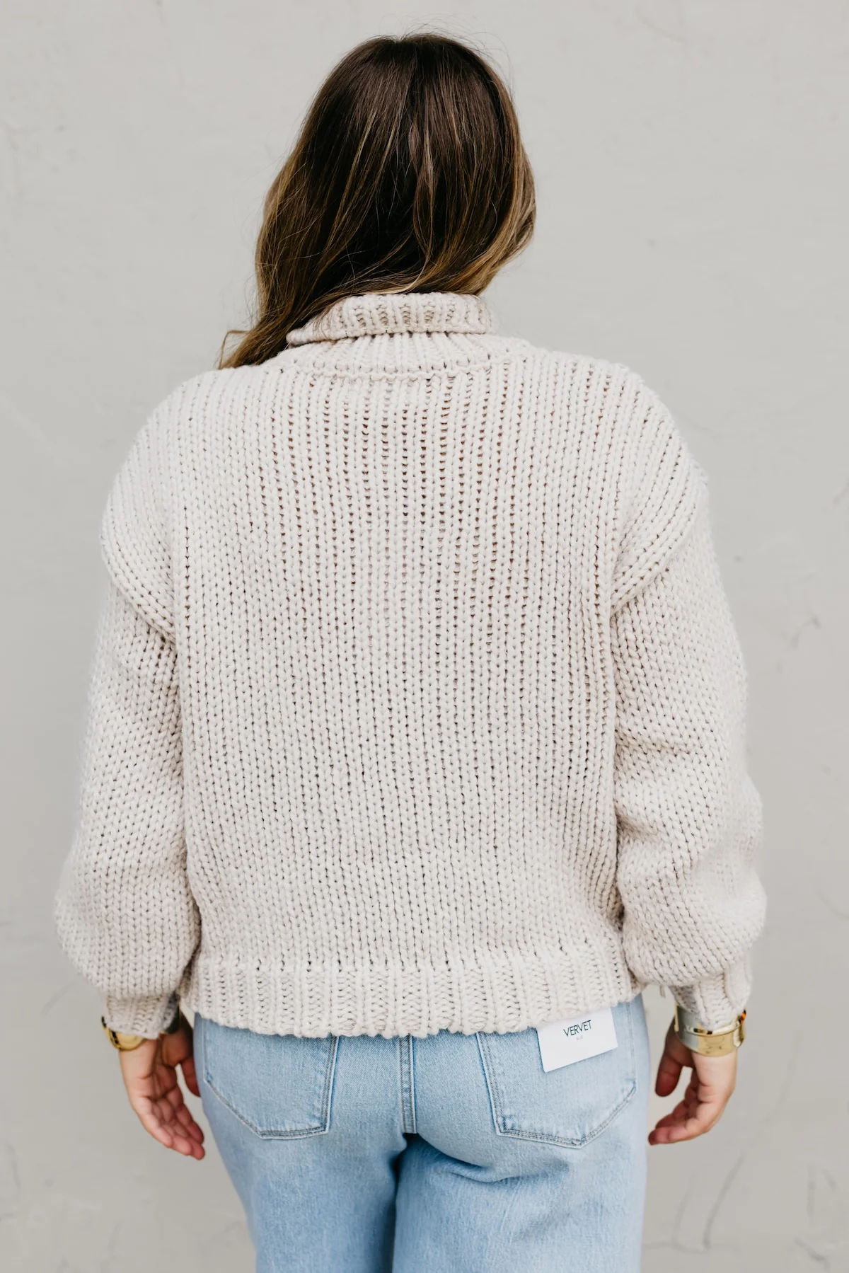 The Faye Argyle Pattern Chunky Sweater - Image 19