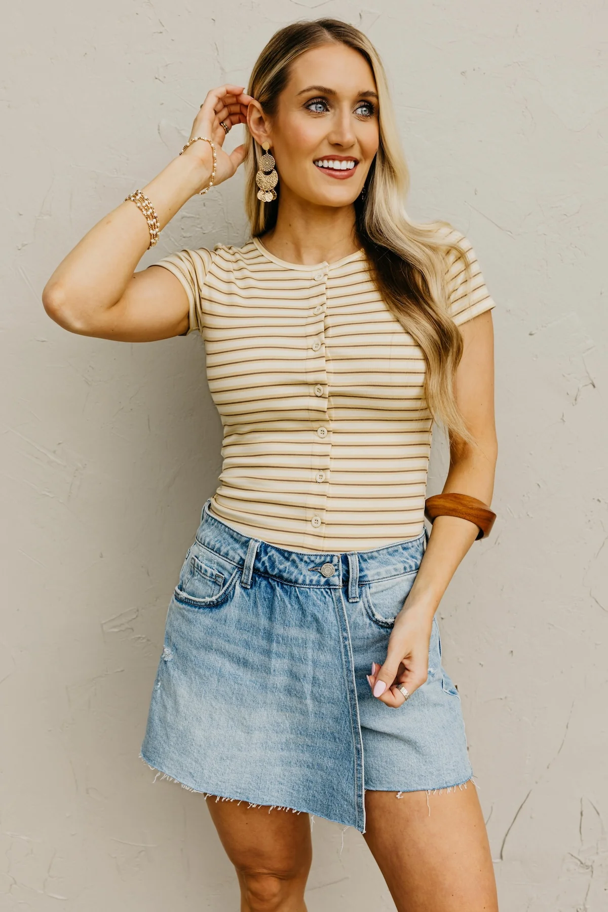 The Felix Button Knit Top
