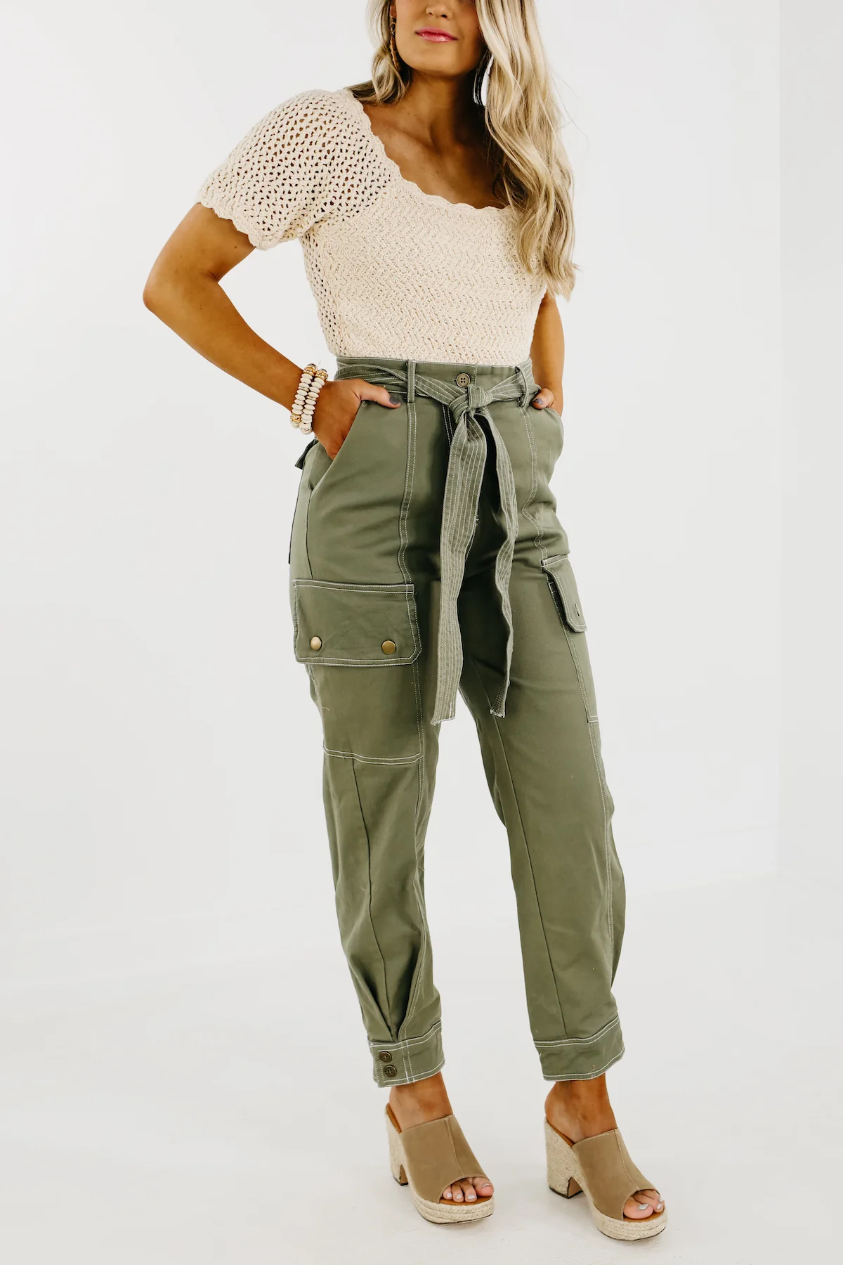 The Flint Belted Cargo Pants - FINAL SALE - Image 4