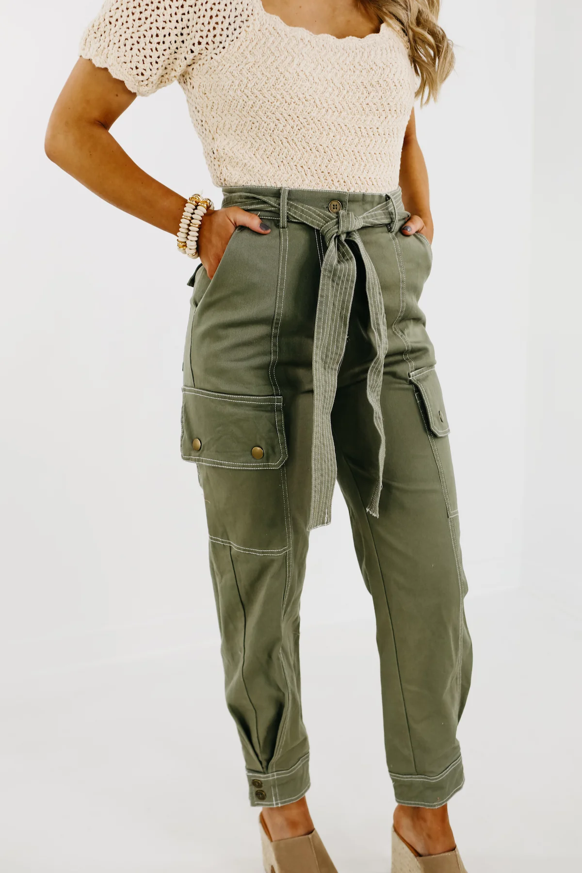 The Flint Belted Cargo Pants - FINAL SALE - Image 7