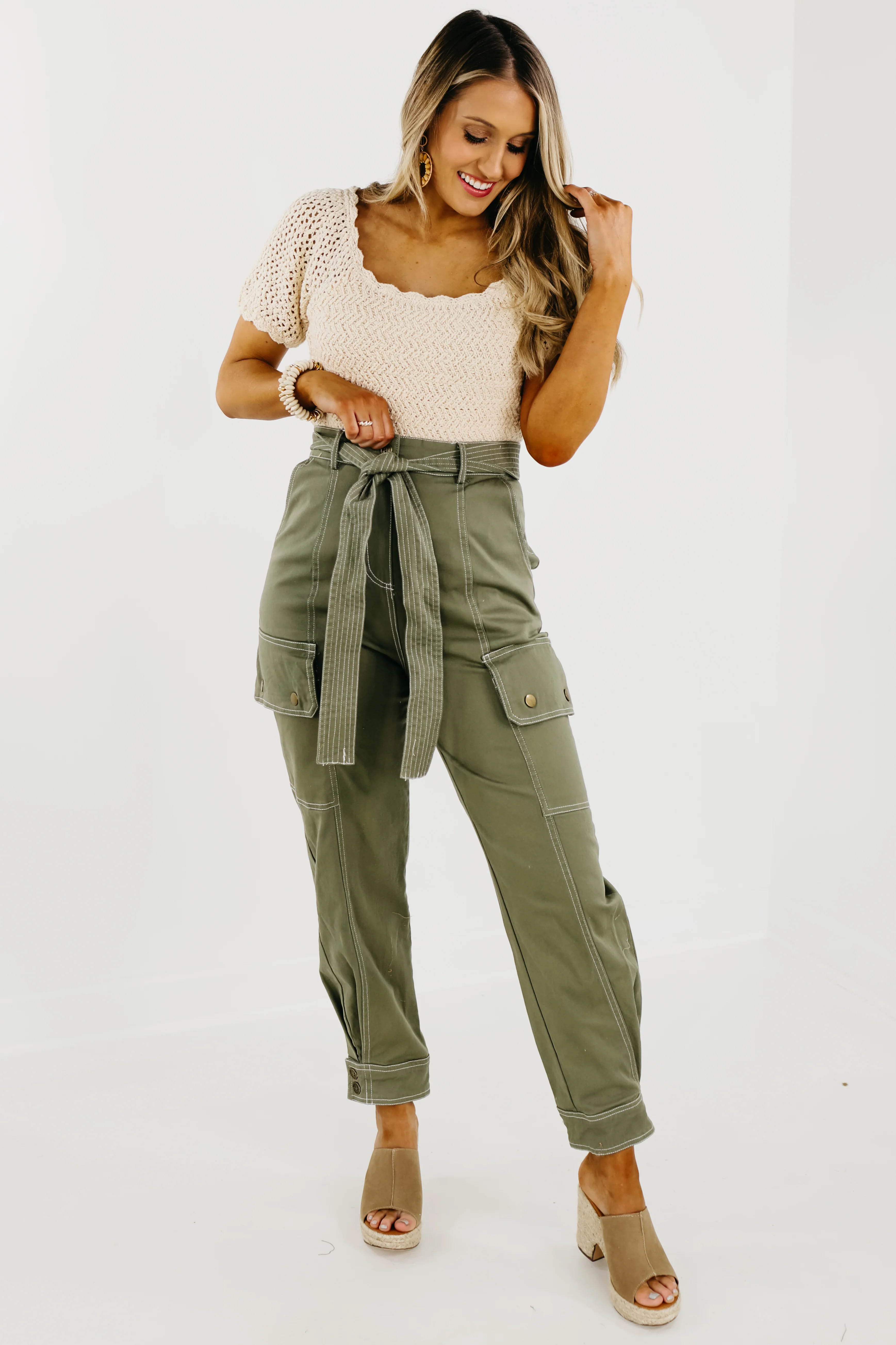 The Flint Belted Cargo Pants - FINAL SALE - Image 8