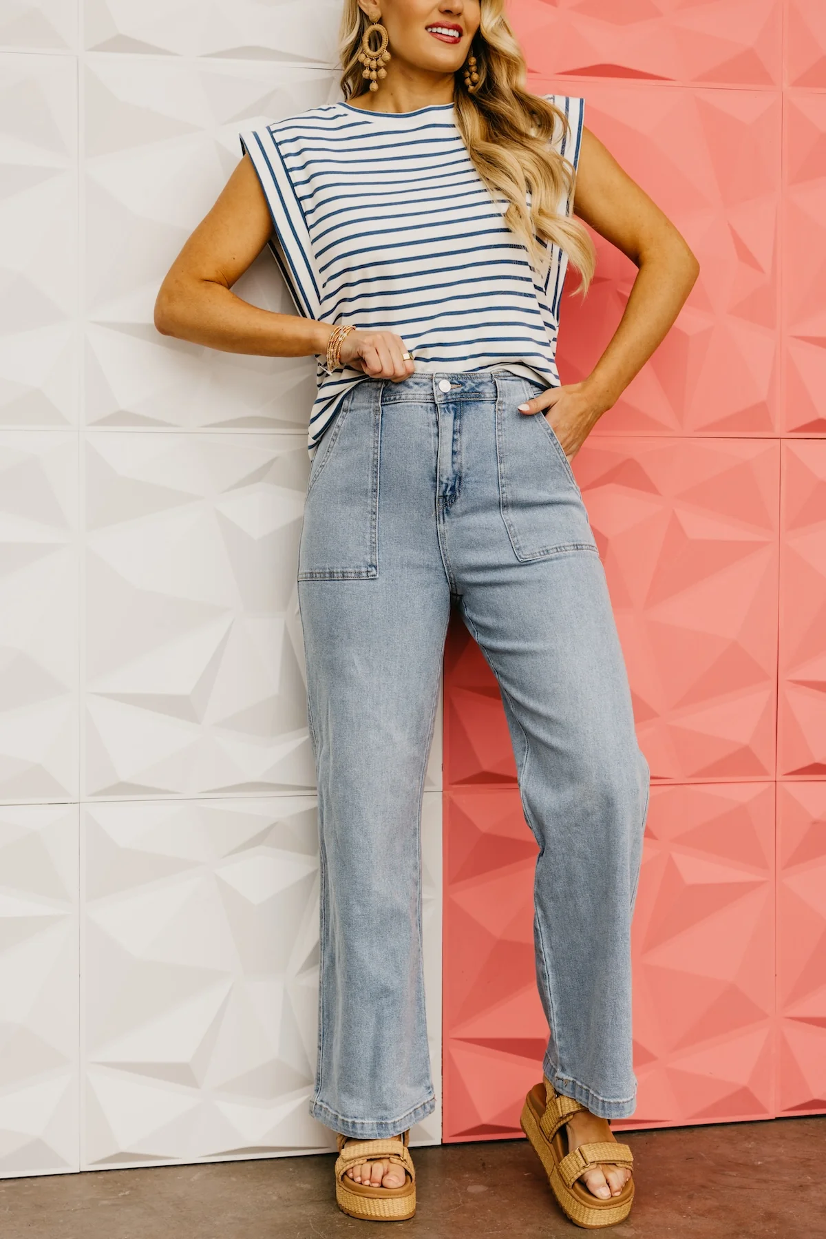 The Fredy Patch Pocket Wide Leg Denim - Image 2