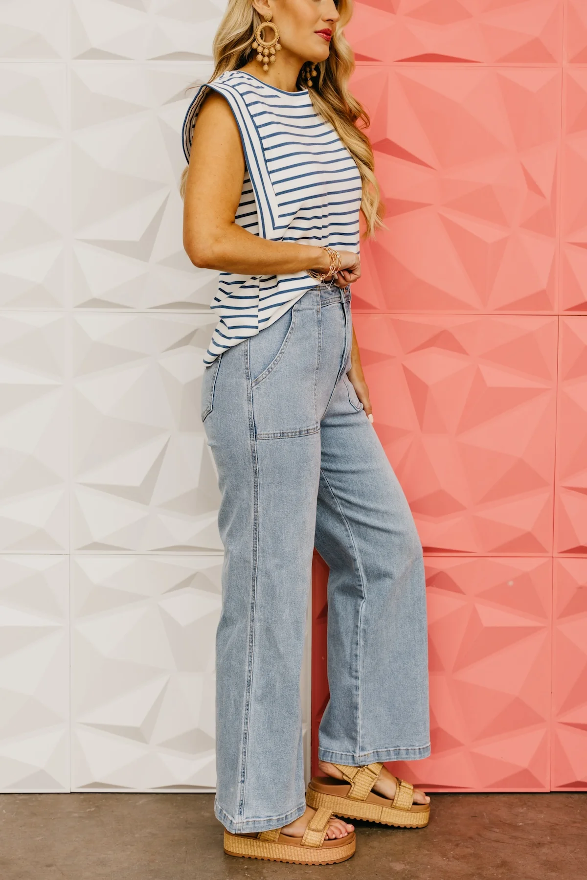 The Fredy Patch Pocket Wide Leg Denim - Image 4