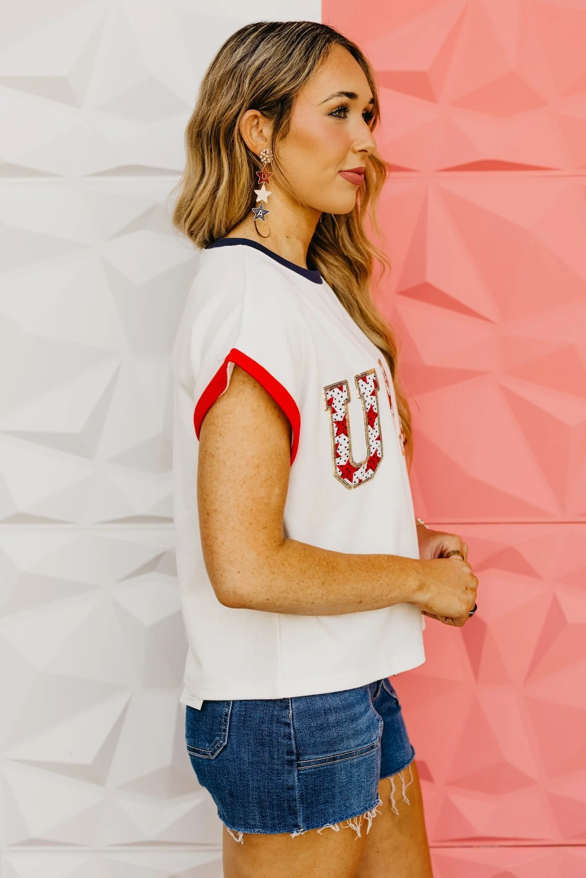 The Freedom Sequin Patch Top - Image 16
