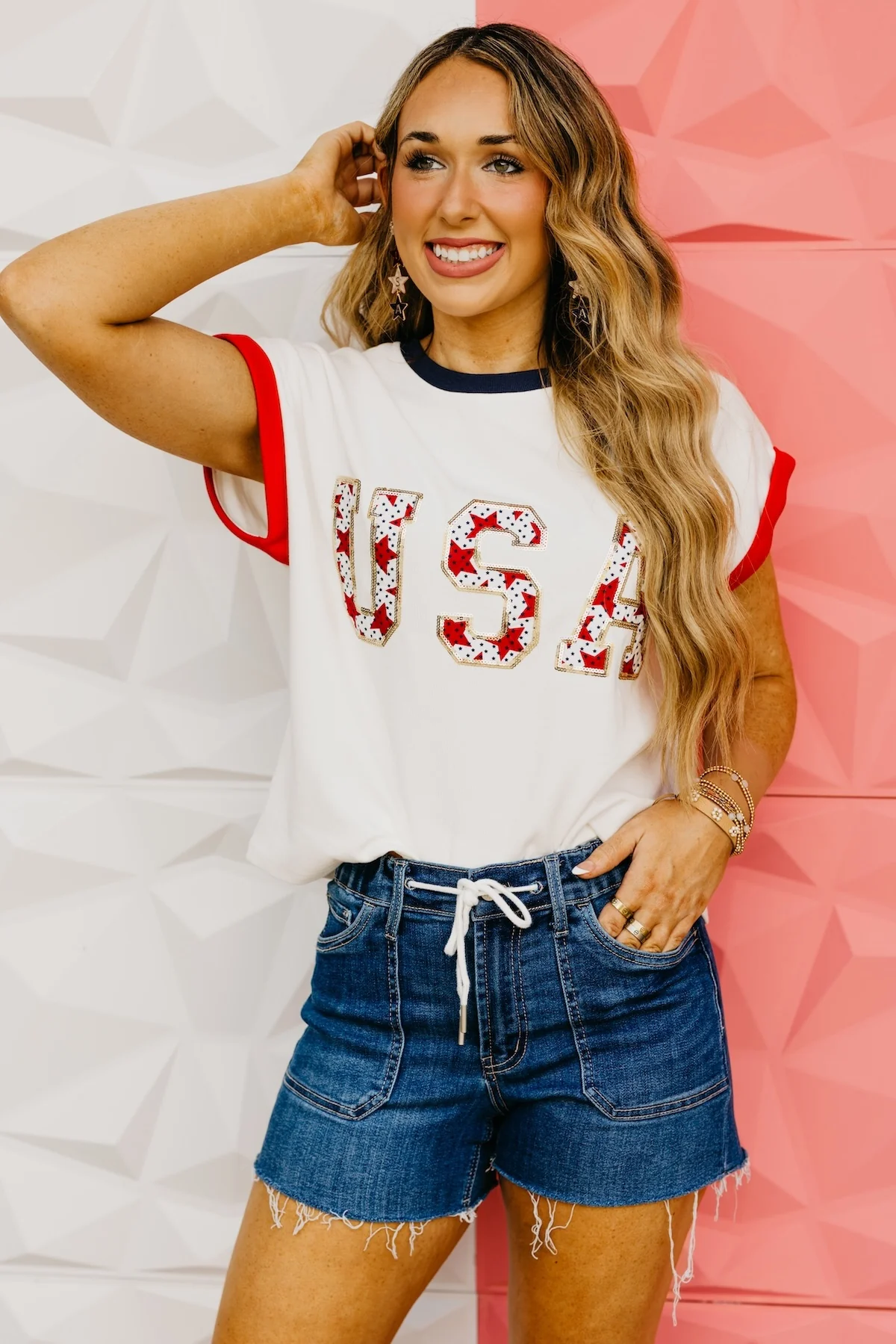 The Freedom Sequin Patch Top - Image 8