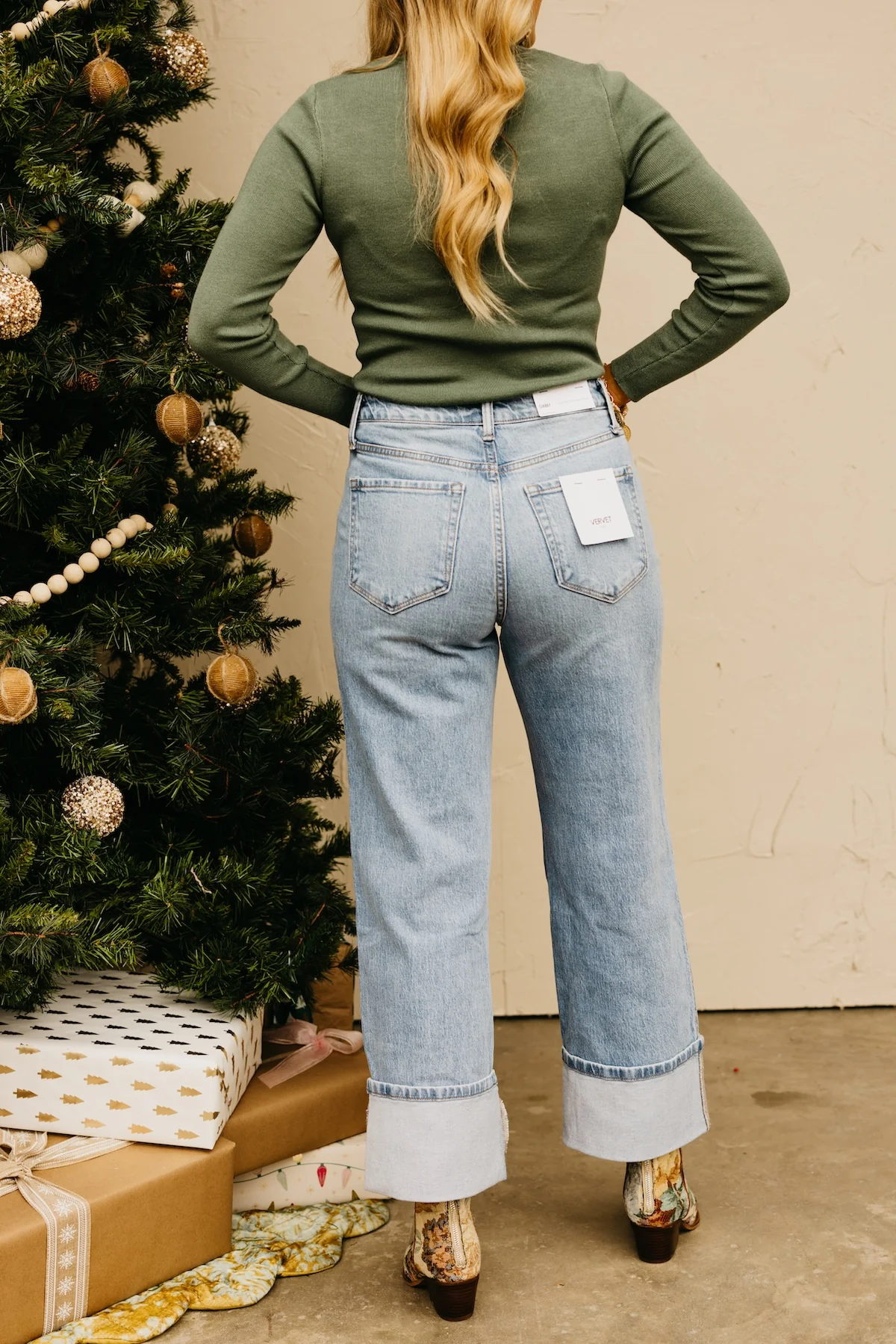 Vervet Denim | The Gabby Cuff Baggy Straight Denim - Image 7