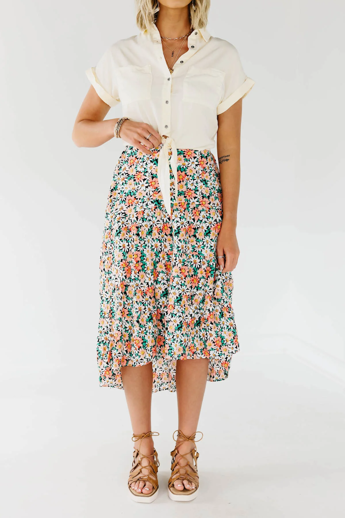 The Gannon Floral Midi Skirt - Image 8