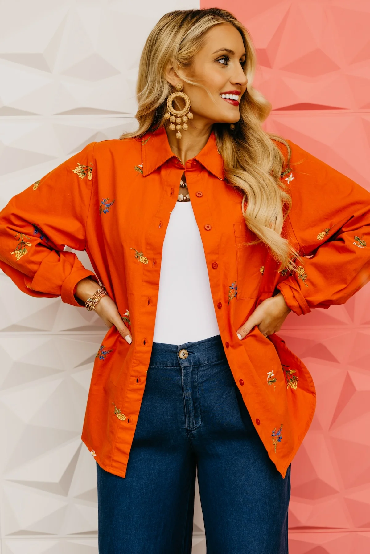 The Garrett Floral Embroidered Shirt - Image 12