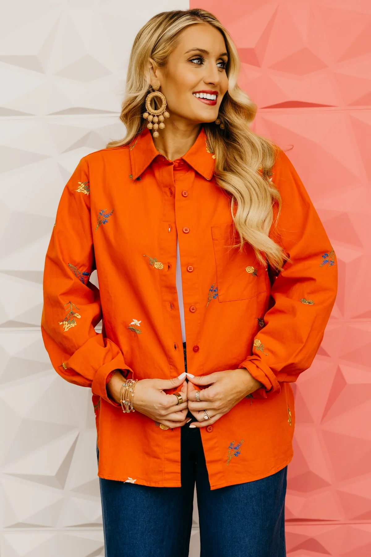 The Garrett Floral Embroidered Shirt - Image 9
