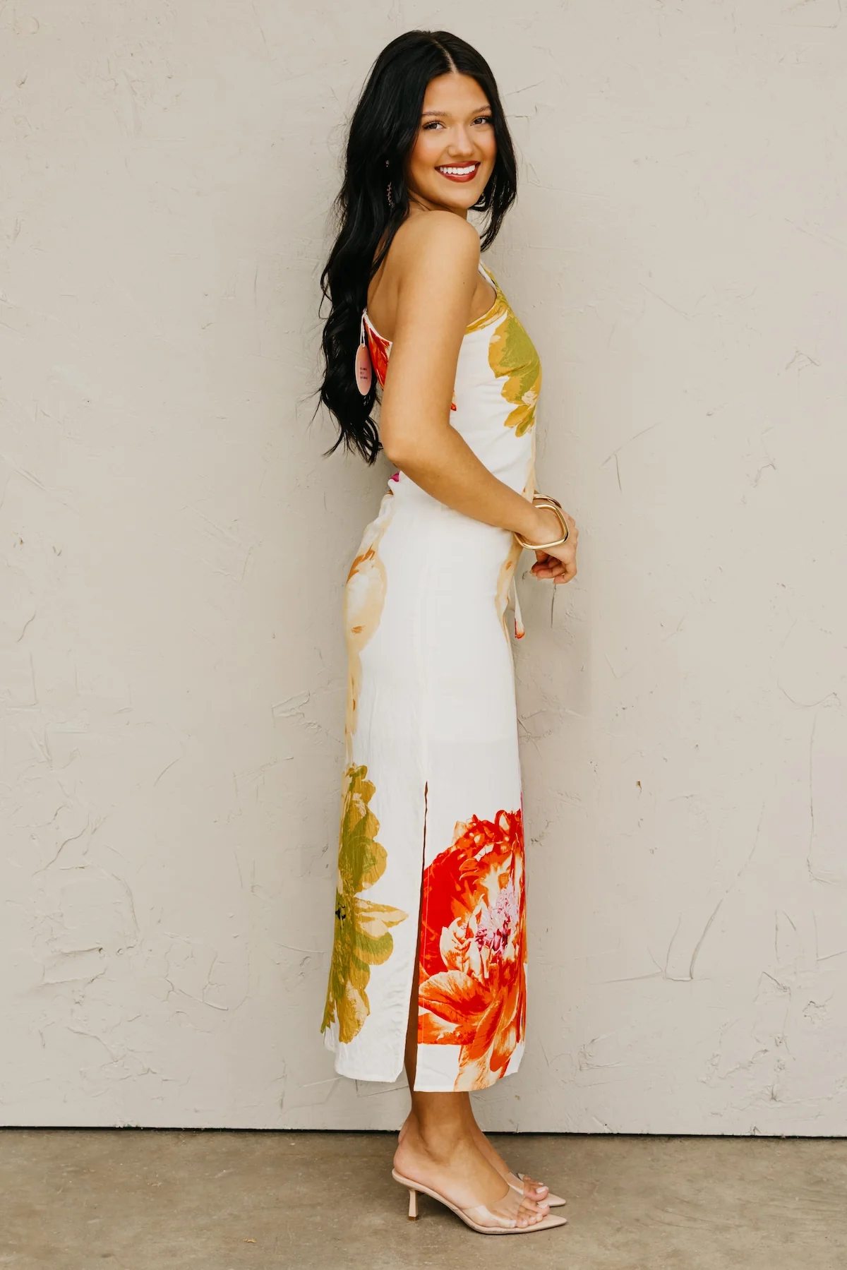 The Genevieve One Shoulder Midi Dress - Image 6