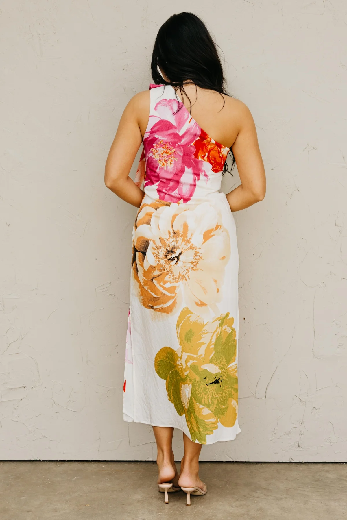 The Genevieve One Shoulder Midi Dress - Image 7