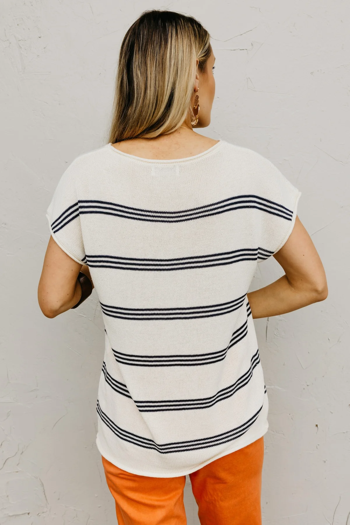 The Georgia Cap Sleeve Sweater Top - Image 10