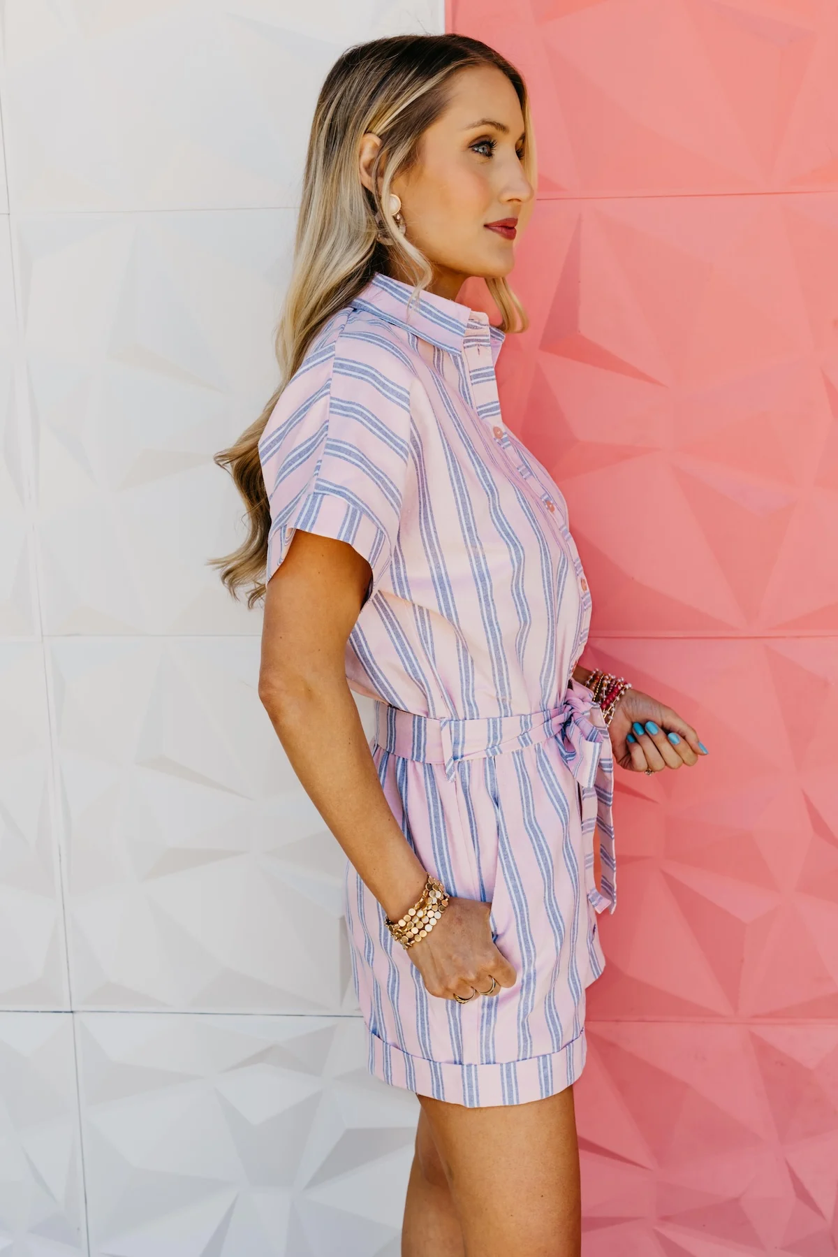 The Gideon Striped Romper - Image 10