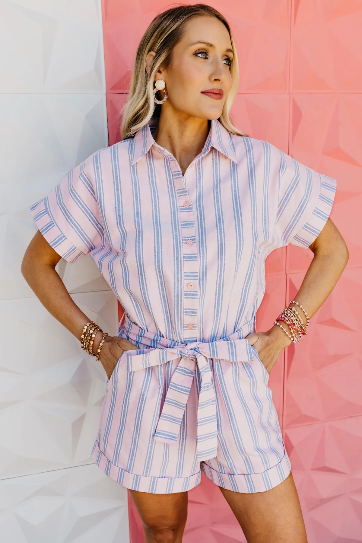 The Gideon Striped Romper - Image 4