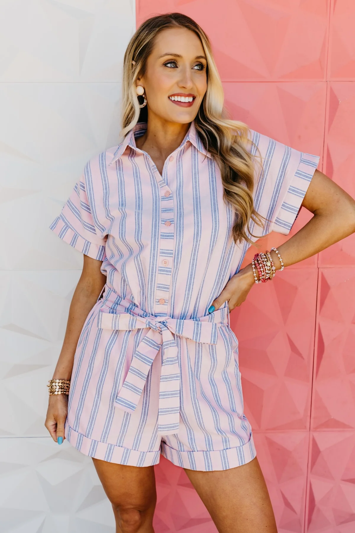 The Gideon Striped Romper - Image 7