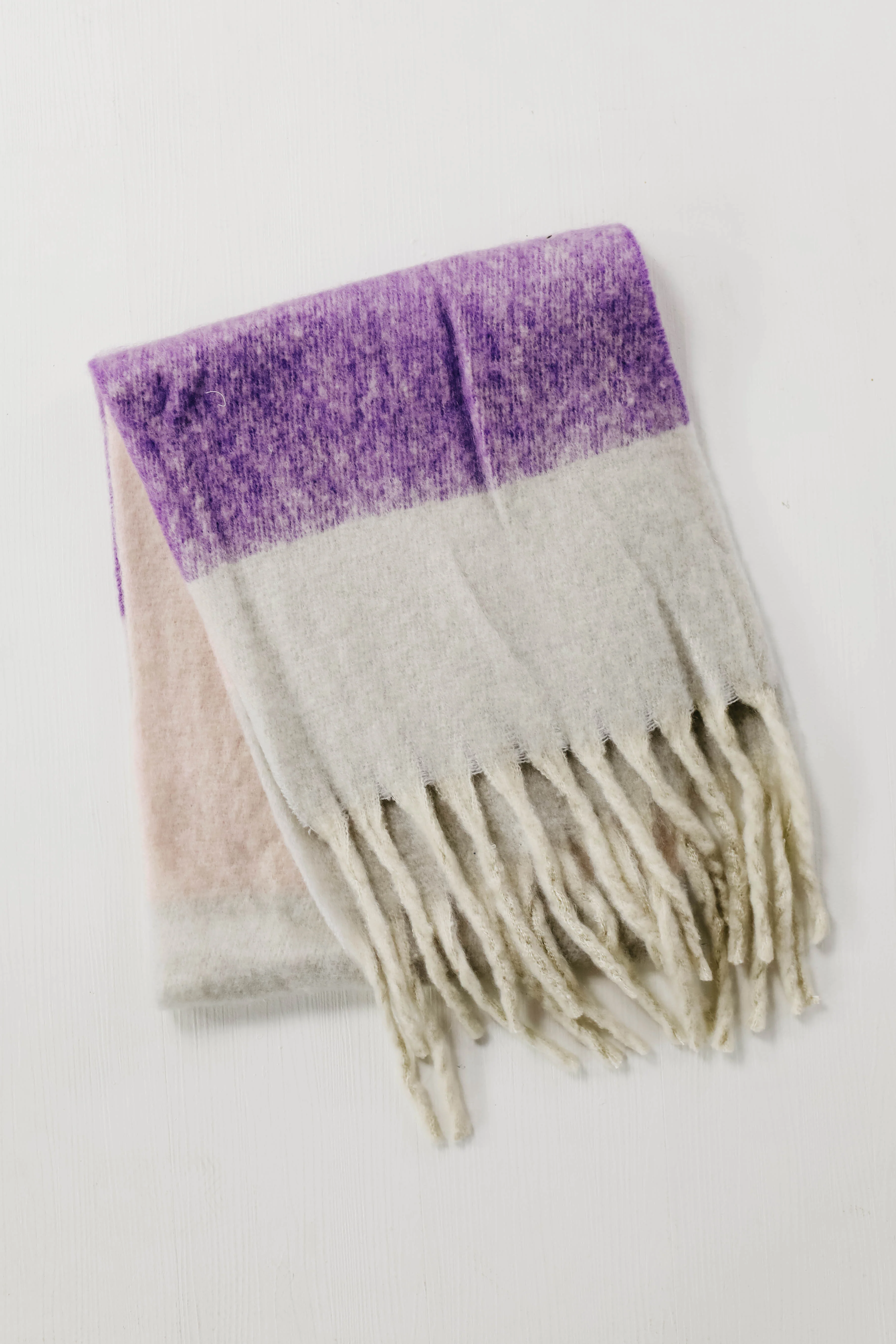 The Gina Cozy Scarf - Purple - Image 2