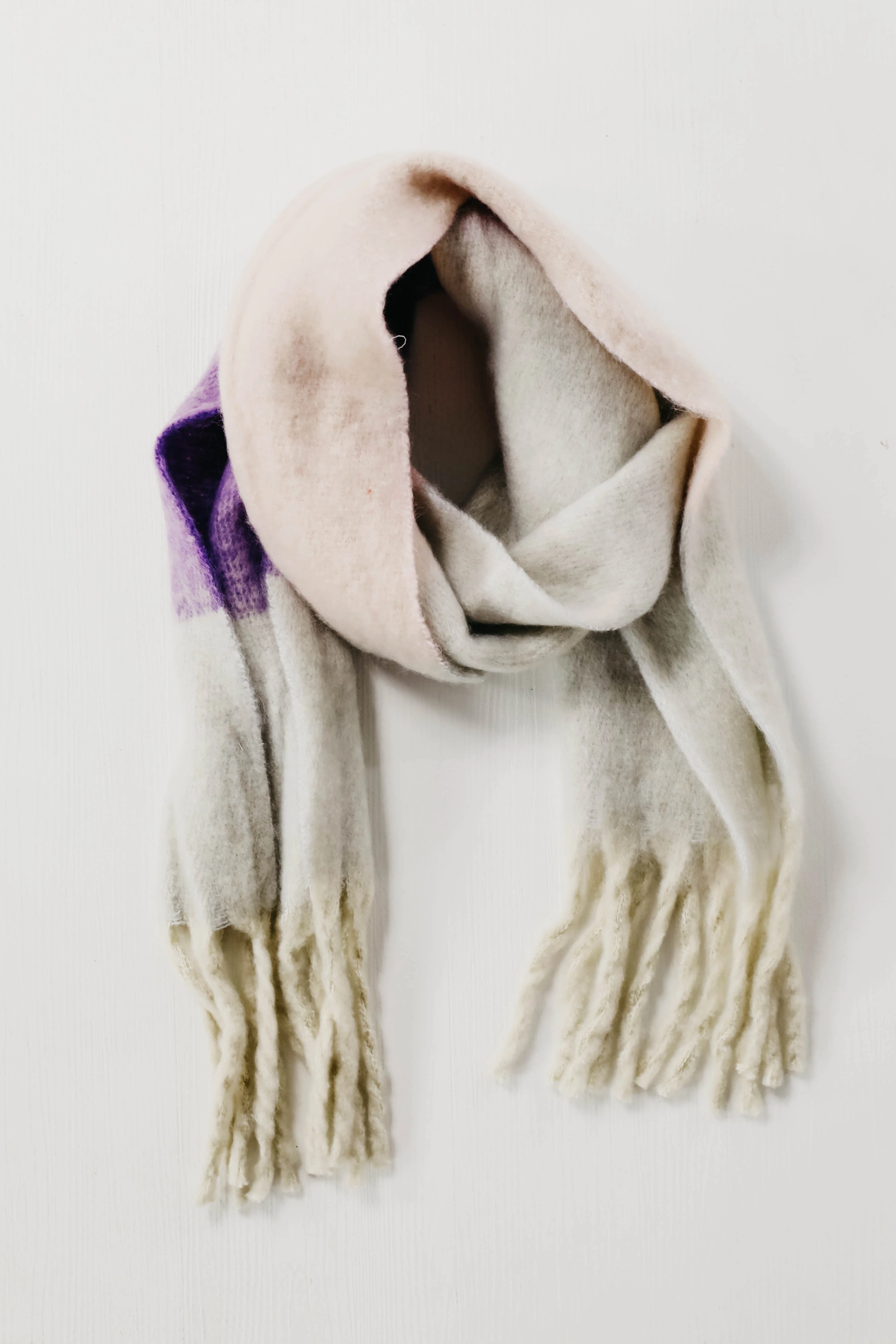 The Gina Cozy Scarf - Purple - Image 3