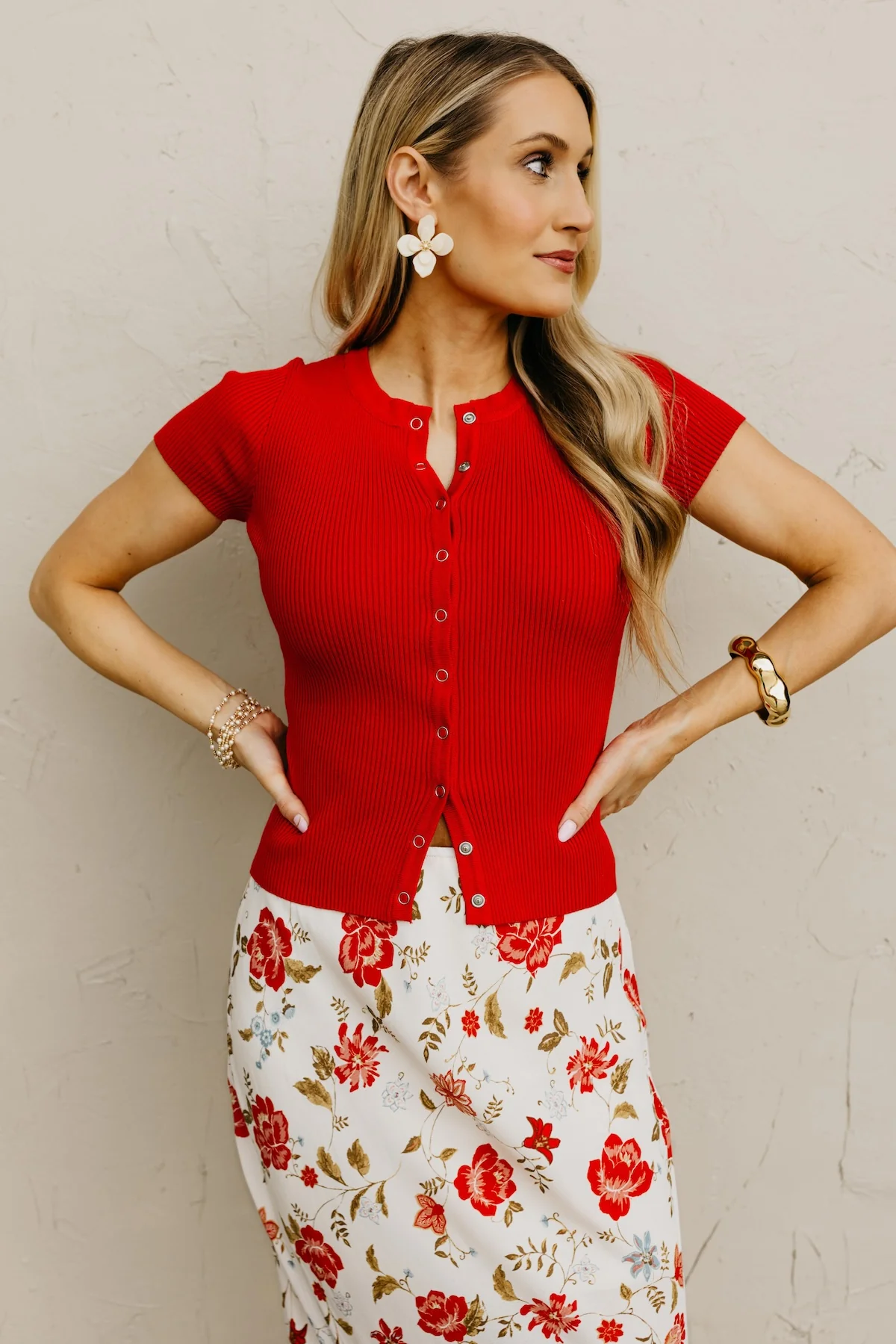 The Griffin Snap Button Knit Top - Image 10