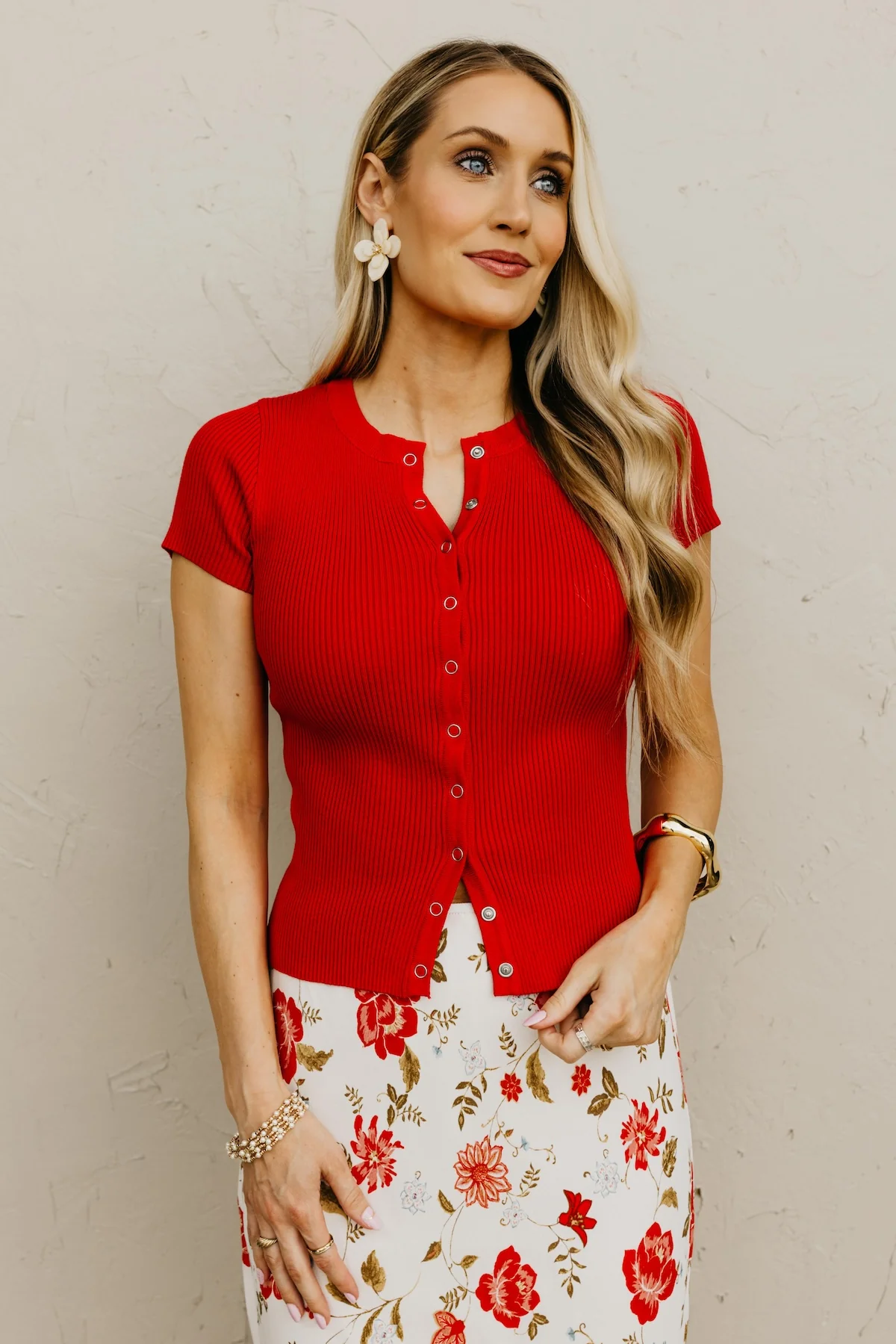 The Griffin Snap Button Knit Top - Image 11