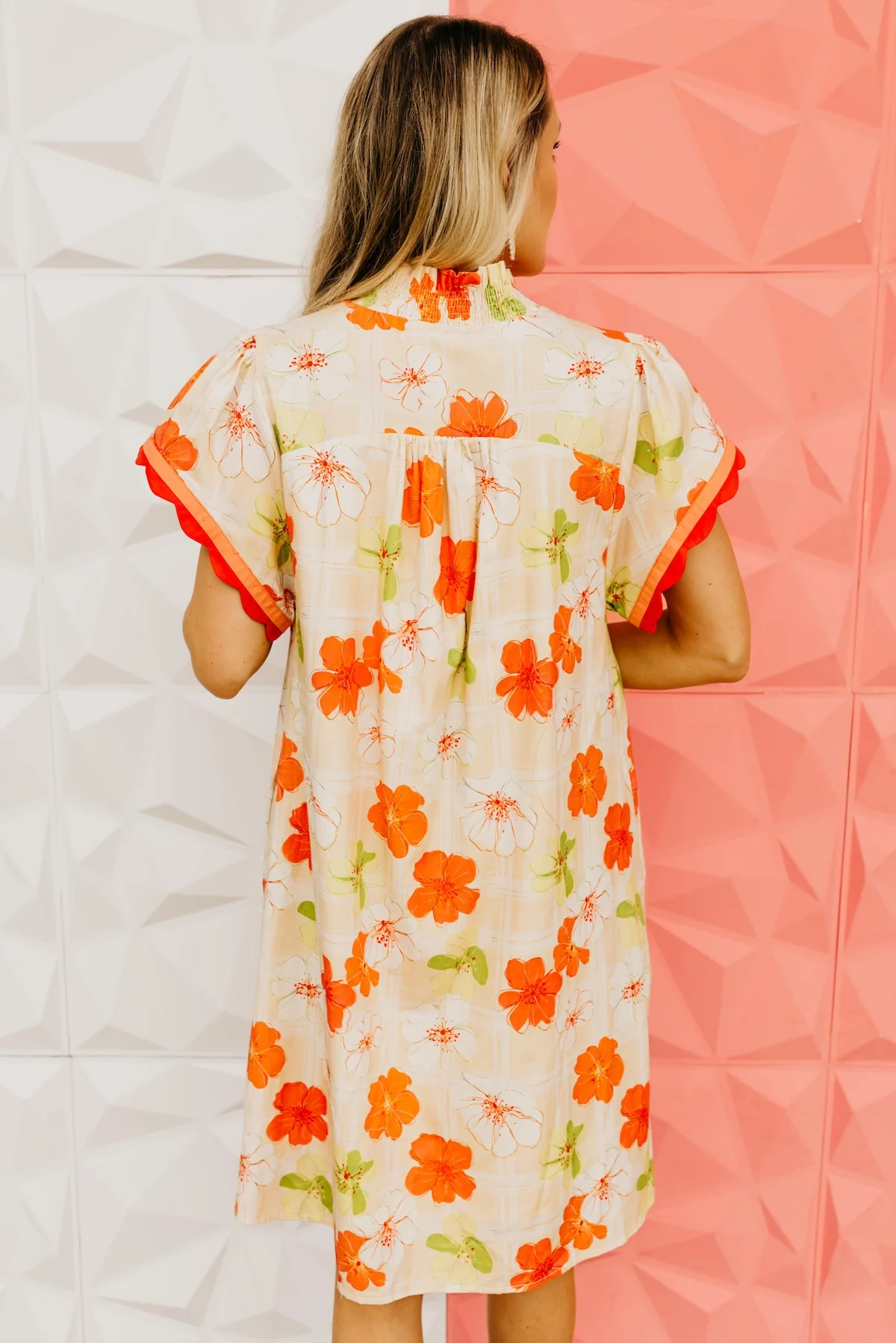 The Gwendolyn Floral & Plaid Mini Dress - Image 10
