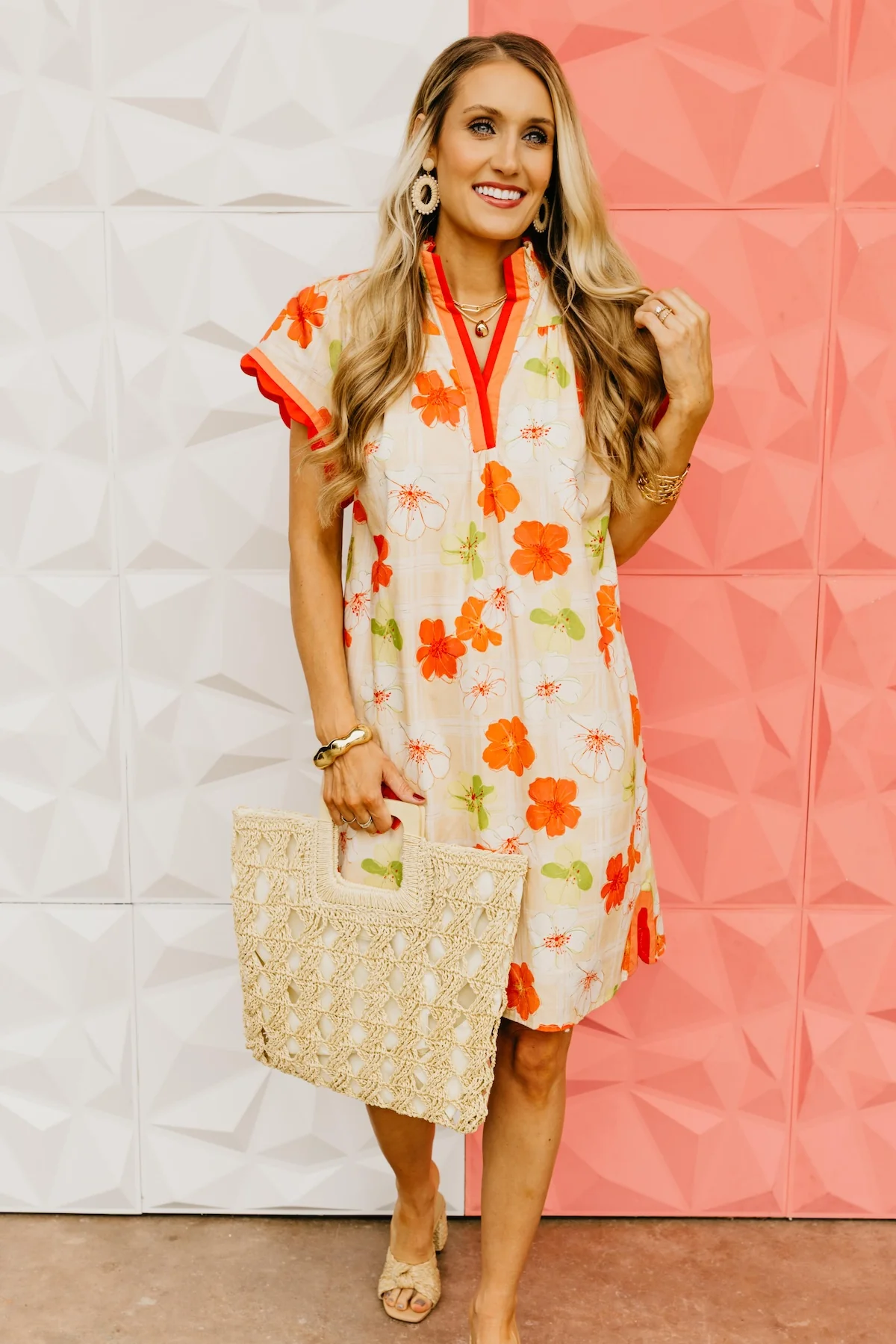 The Gwendolyn Floral & Plaid Mini Dress - Image 3