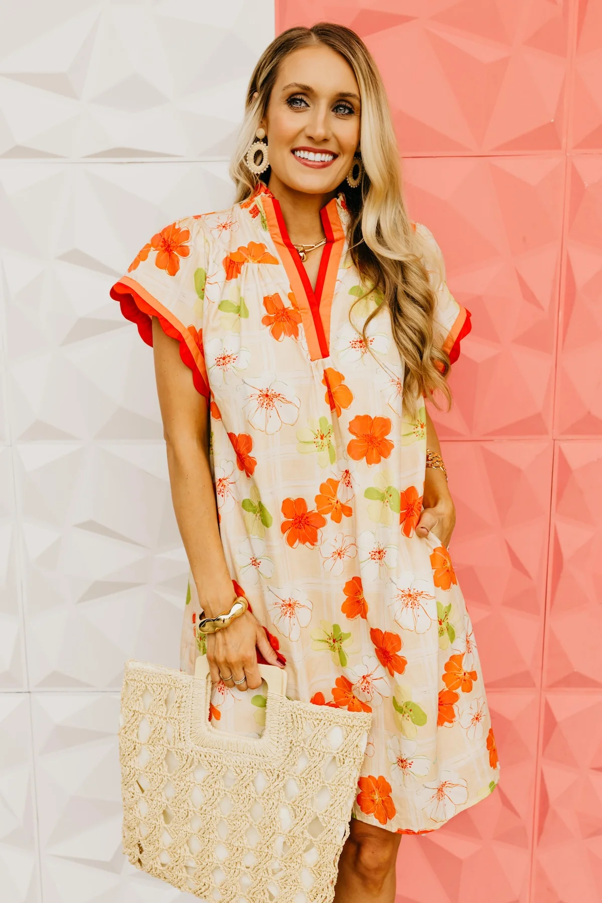 The Gwendolyn Floral & Plaid Mini Dress - Image 5