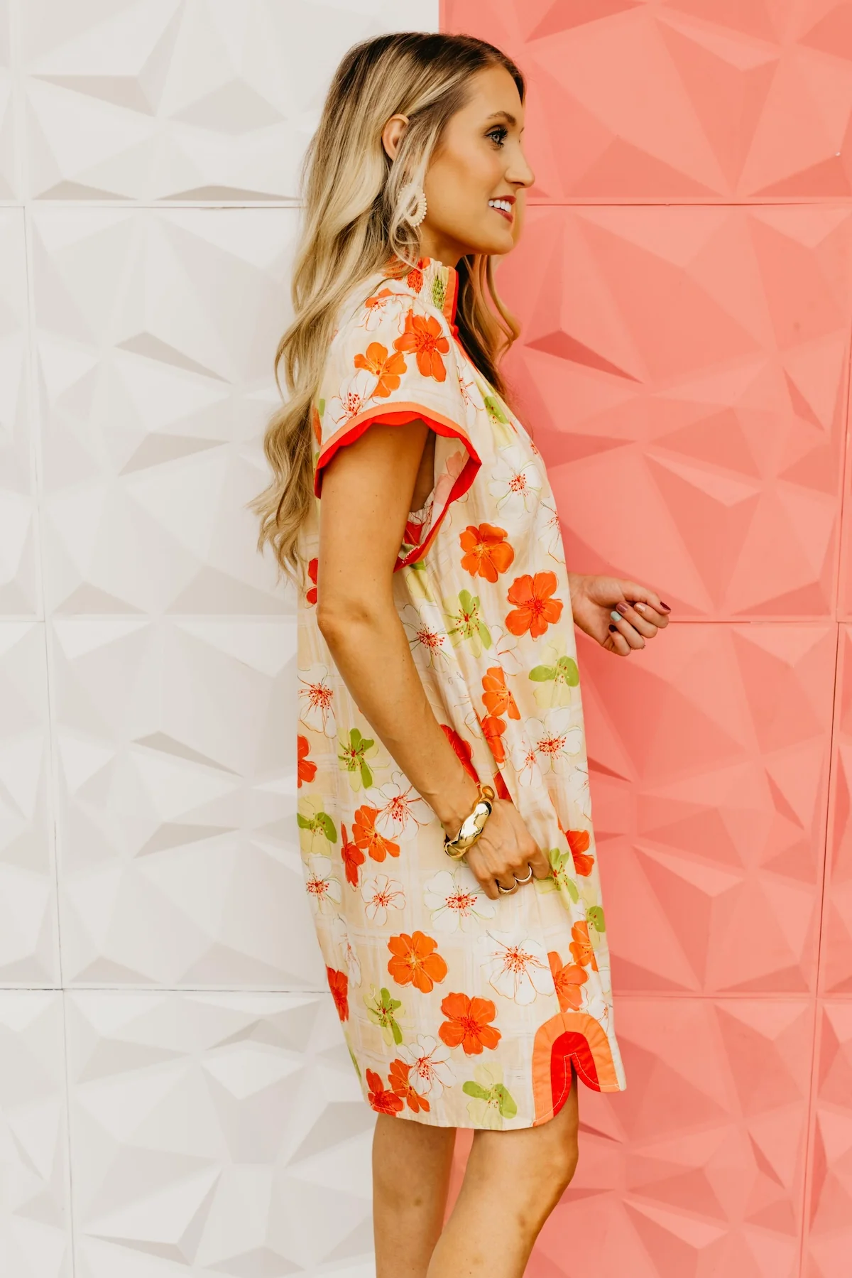 The Gwendolyn Floral & Plaid Mini Dress - Image 9