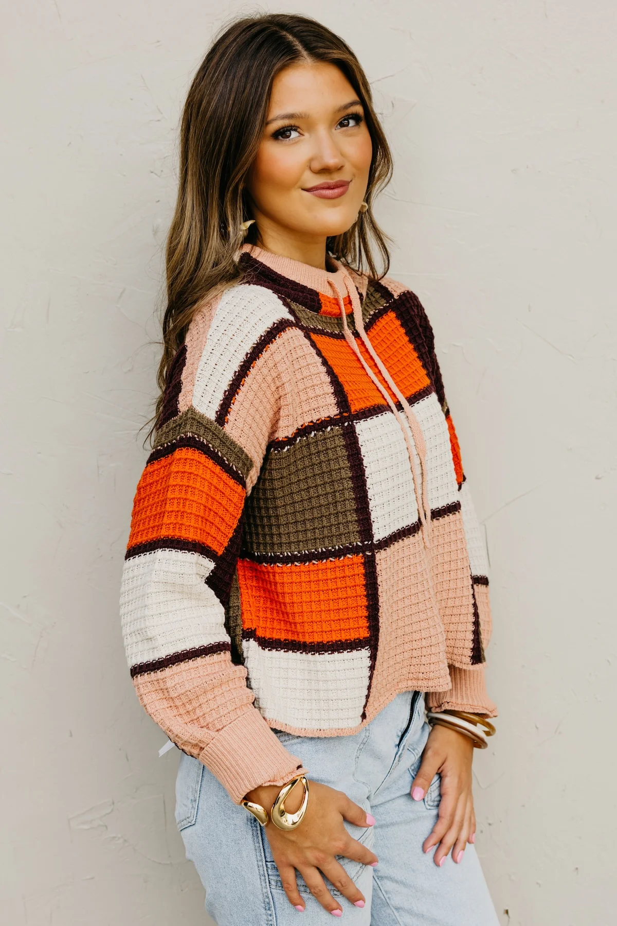 The Hadlee Color Block Drawstring Sweater - Image 10