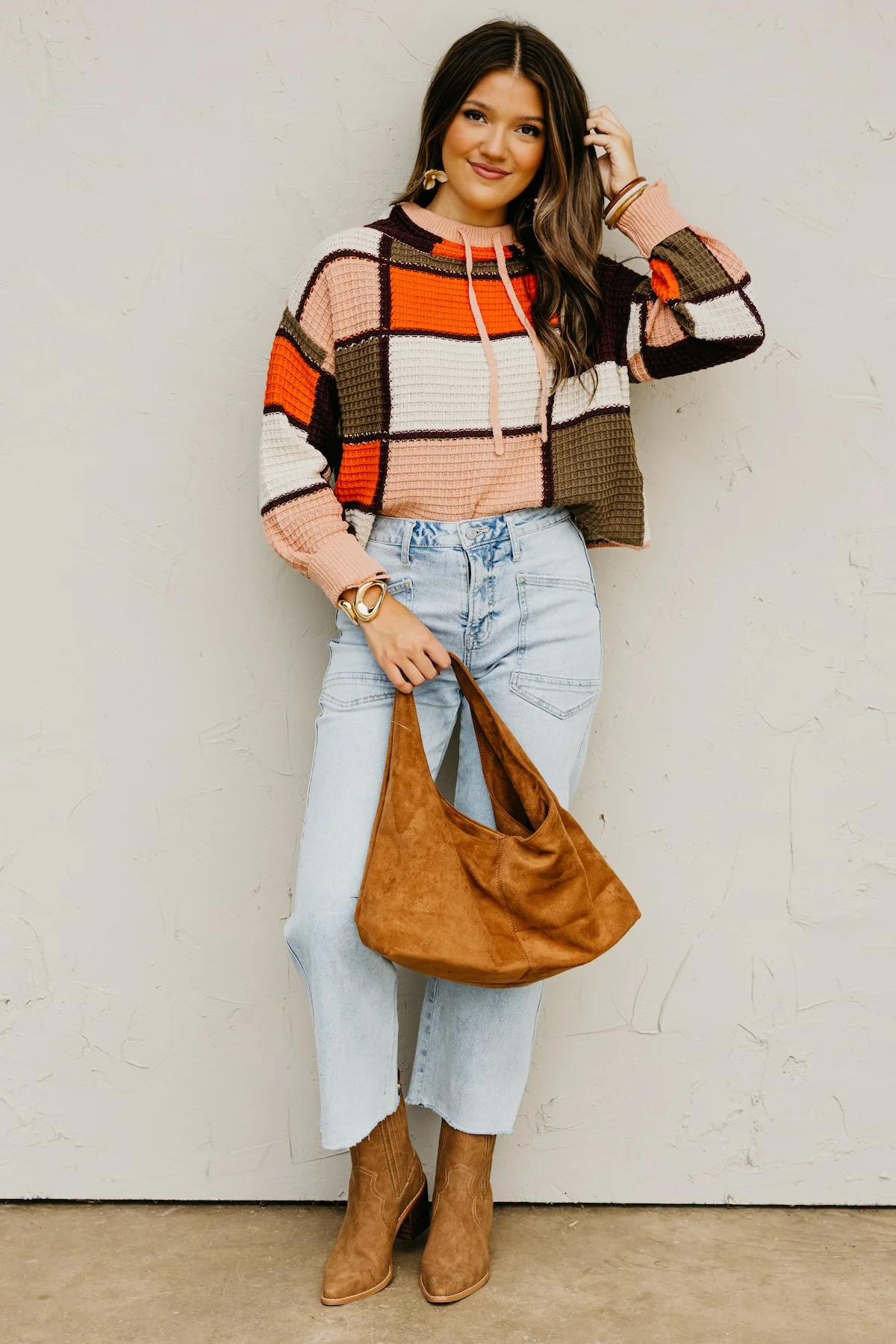 The Hadlee Color Block Drawstring Sweater - Image 2