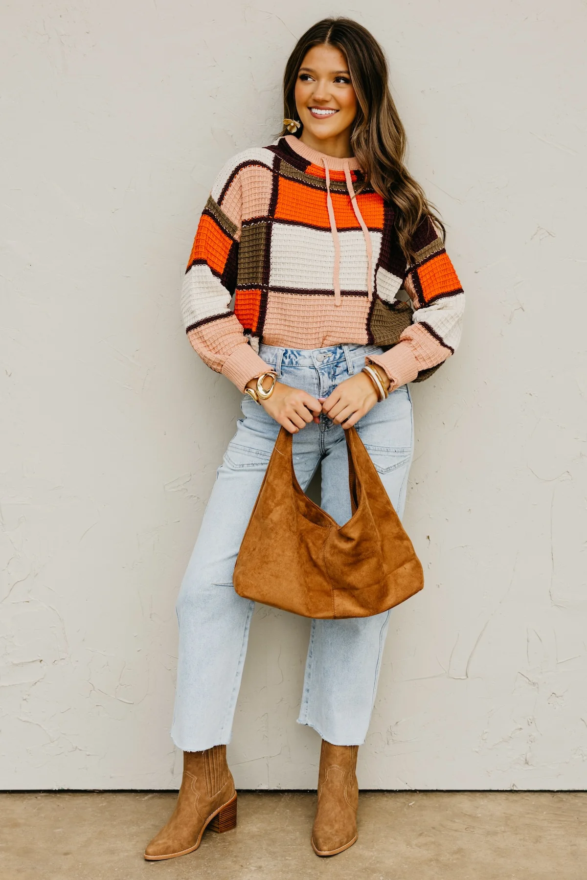 The Hadlee Color Block Drawstring Sweater - Image 4