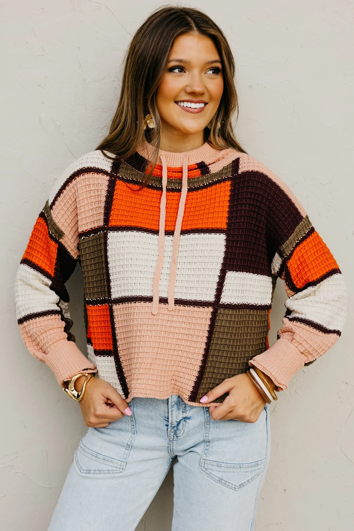 The Hadlee Color Block Drawstring Sweater - Image 9